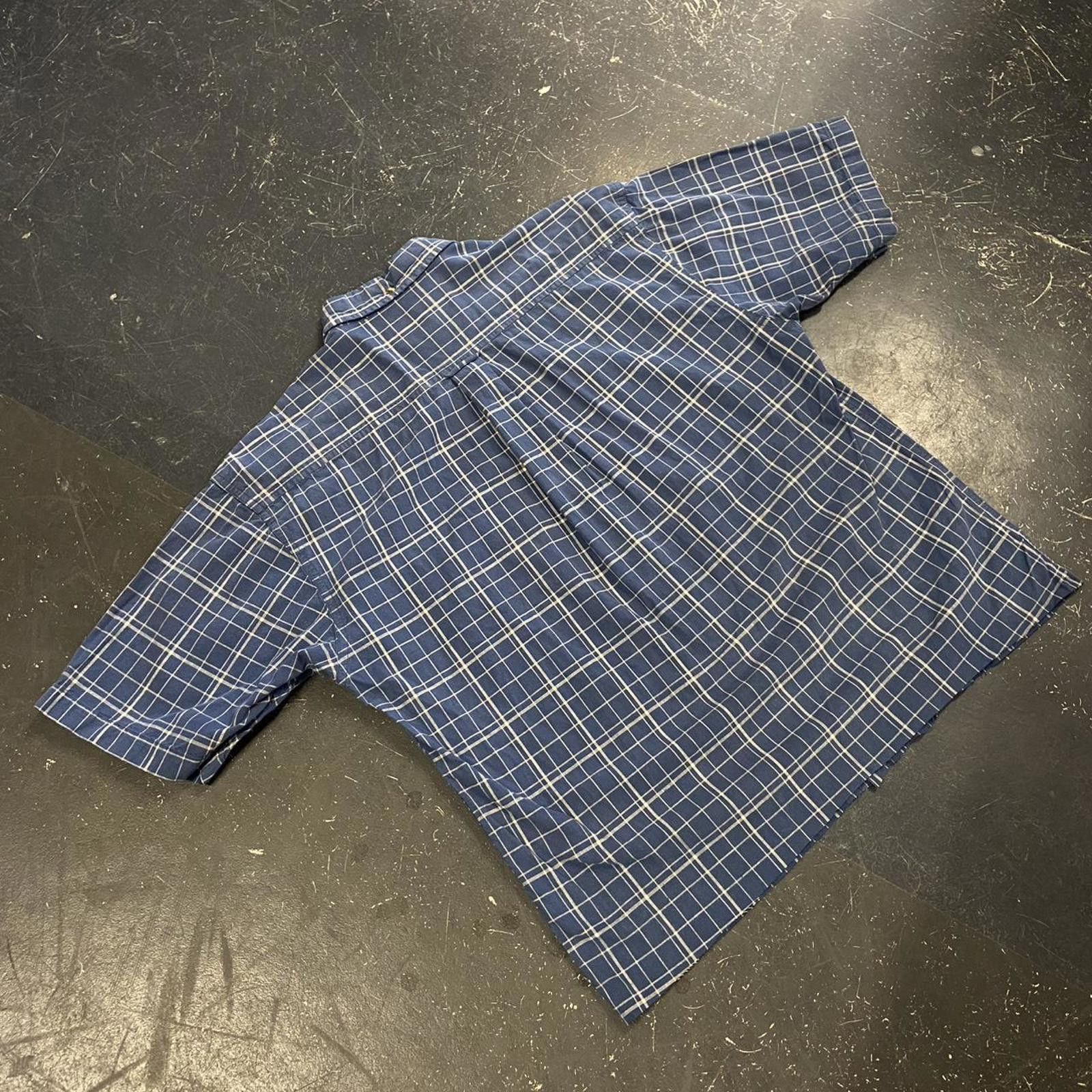 Vintage Vintage Cropped Fridays Blue Plaid Button Up Size US M / EU 48-50 / 2 - 6 Thumbnail