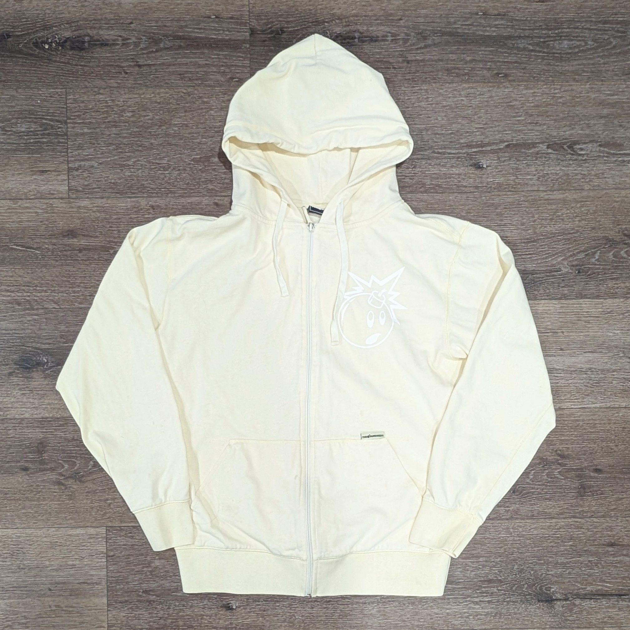 The Hundreds The Hundreds Adam Bomb cream zip up hoodie - SIZE L Size US L / EU 52-54 / 3 - 3 Thumbnail