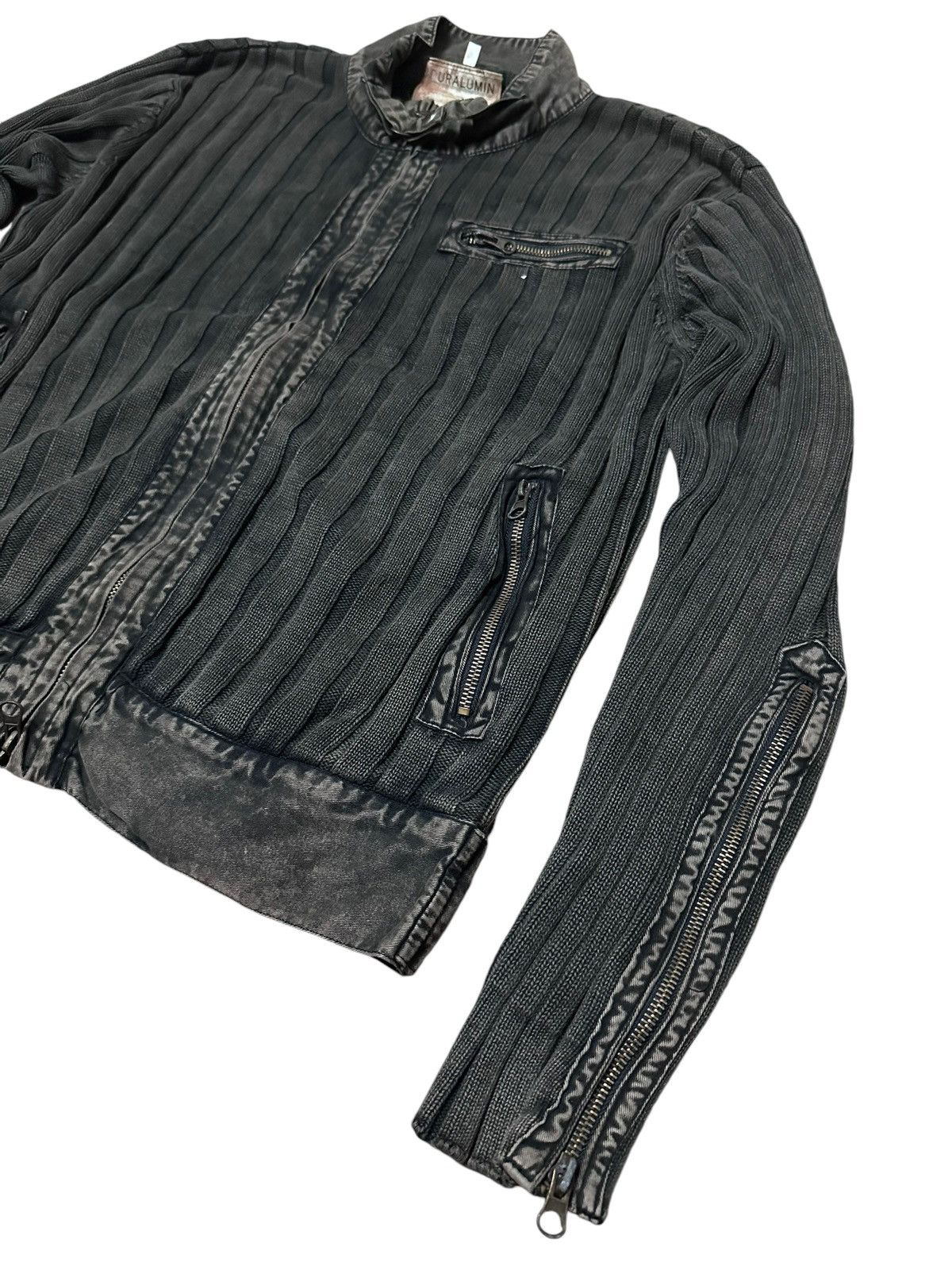 If Six Was Nine × Japanese Brand × Le Grande Bleu (L.G.B.) 🇯🇵 Vintage Japan Pleated Lgb Style Knitwear Zipper Jacket Size US M / EU 48-50 / 2 - 2 Thumbnail