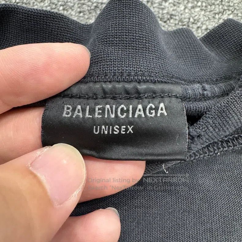 Balenciaga Balenciaga Washed Distressed Printed Short Sleeve Size US M / EU 48-50 / 2 - 2 Thumbnail