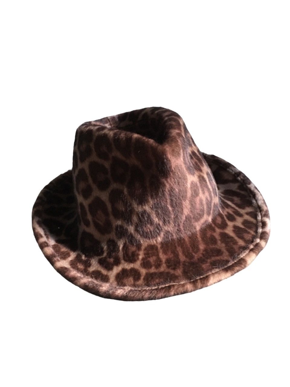 Stella McCartney Stella McCartney Leopard Print Womens Trilby Hat Size ONE SIZE - 3 Thumbnail