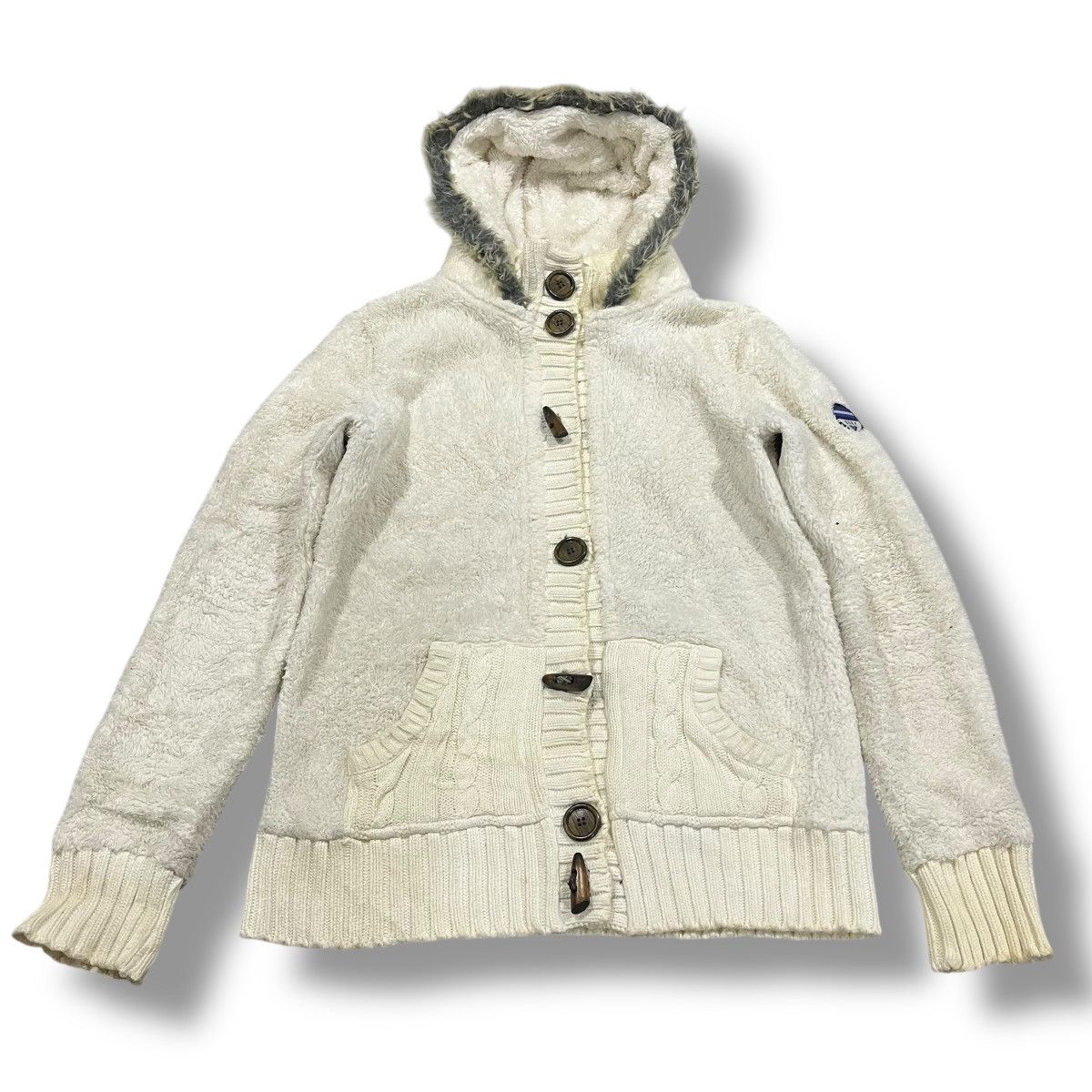 If Six Was Nine VINTAGE ROXY FUR RACCOON JACKET Size L / US 10 / IT 46 - 1 Thumbnail