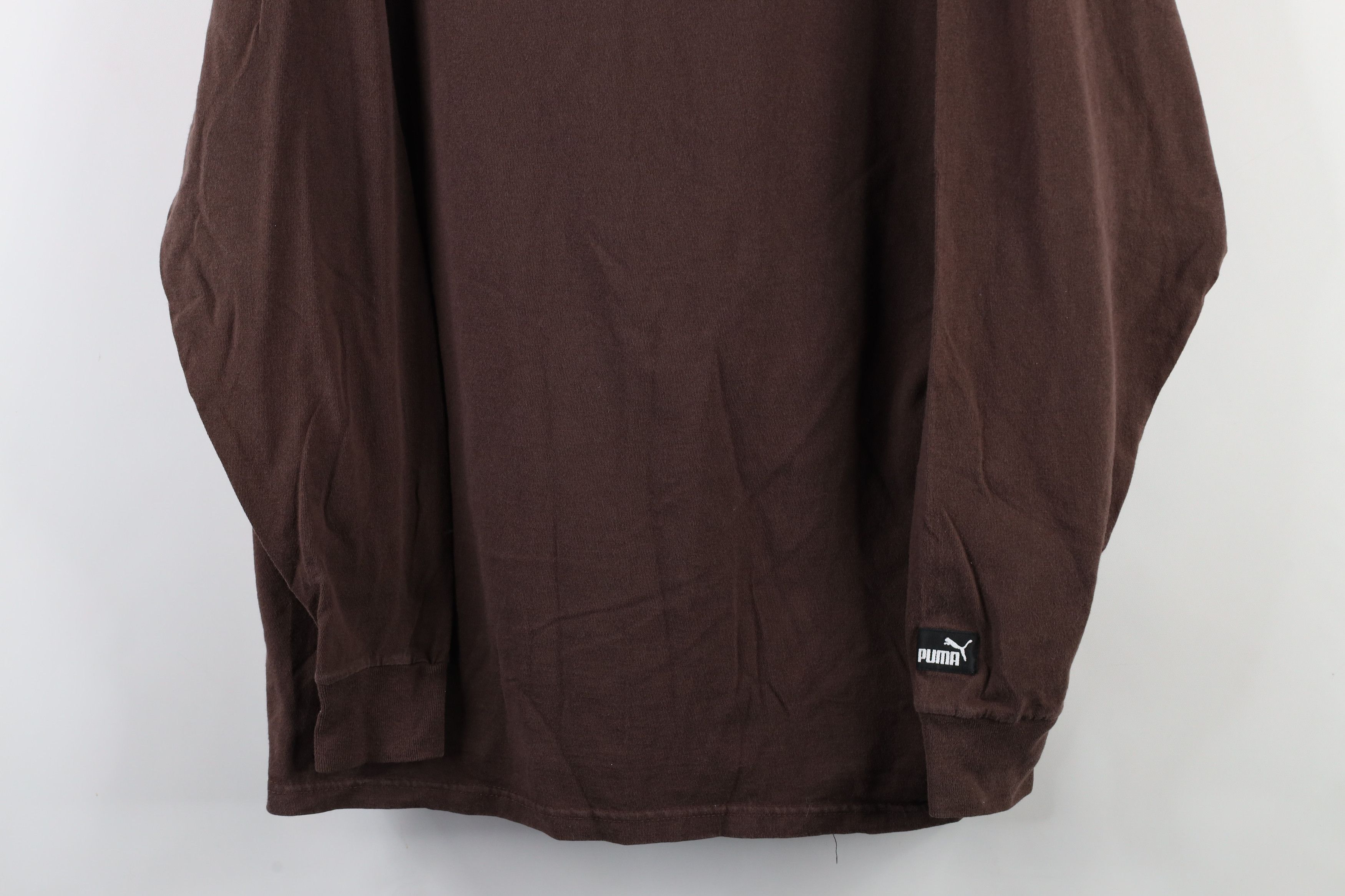 Puma × Vintage Vintage 90s Puma Cleveland Dawg Pound Mock Neck T-Shirt Size US L / EU 52-54 / 3 - 3 Thumbnail