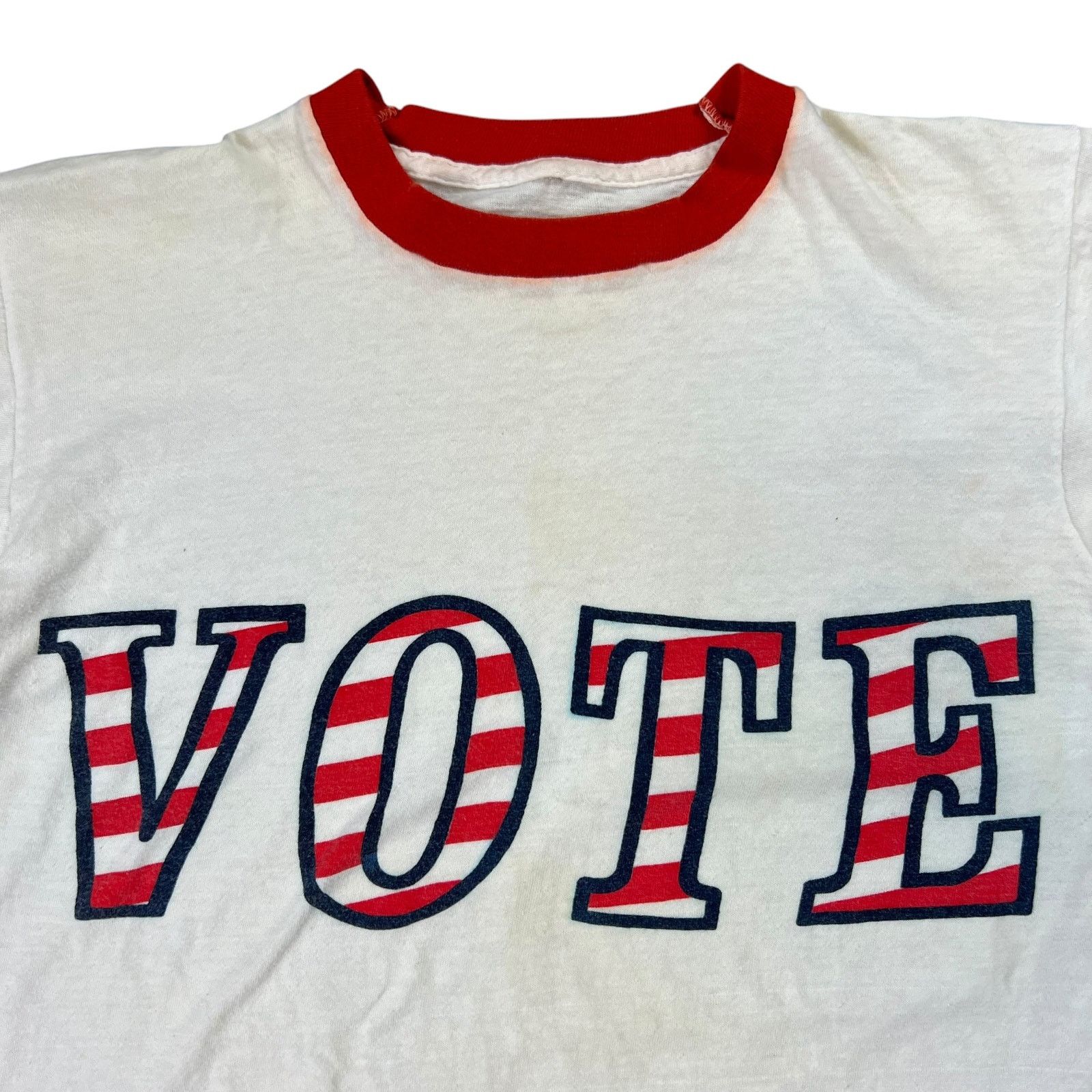 Vintage Vintage 1970s VOTE ringer tee (M) Size US M / EU 48-50 / 2 - 4 Thumbnail