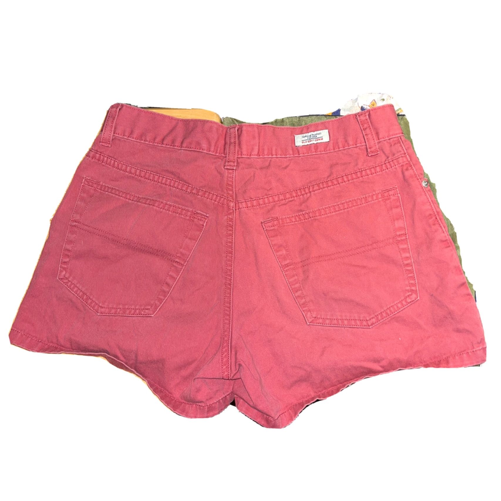 Old Navy Old Navy Women's Cotton Shorts Size 6 Red Denim Chino Casual Summer Spring Fall Size 28" / US 6 / IT 42 - 5 Thumbnail