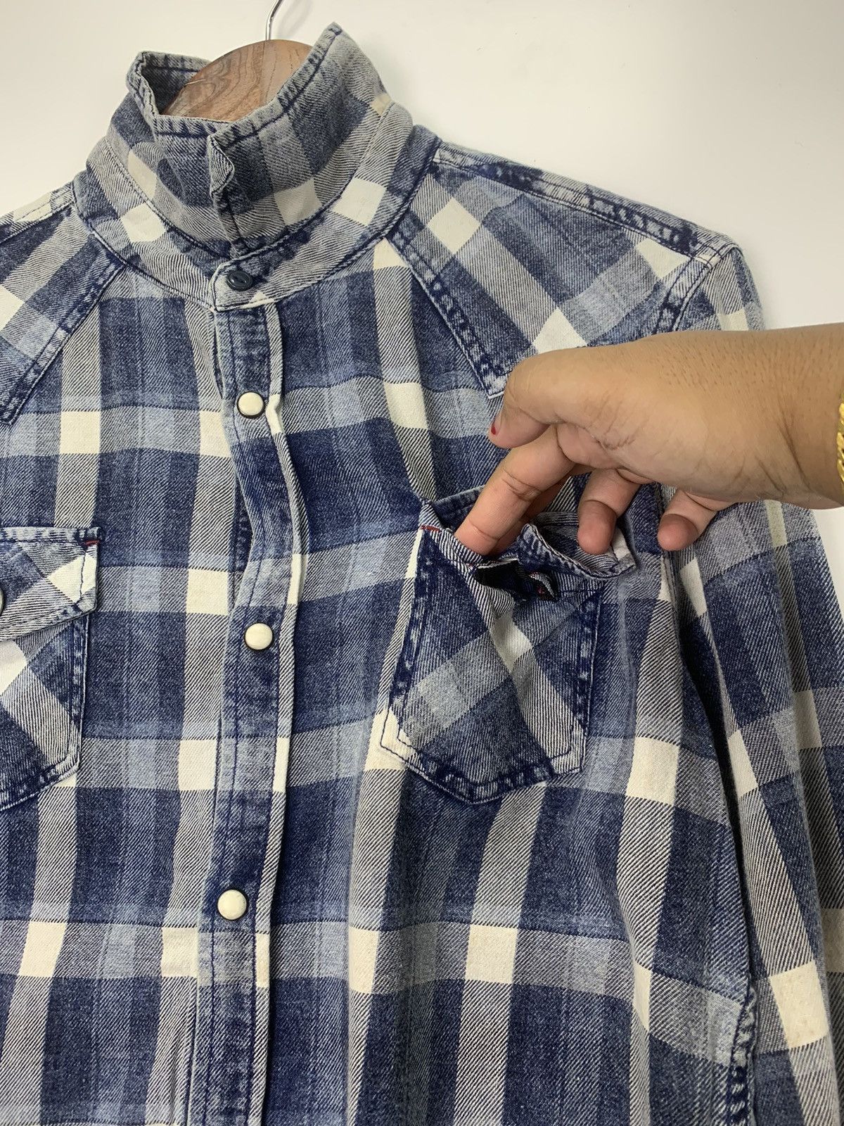 Flannel × Japanese Brand × Vintage Vintage Oilcake Western flannel Size US M / EU 48-50 / 2 - 7 Thumbnail