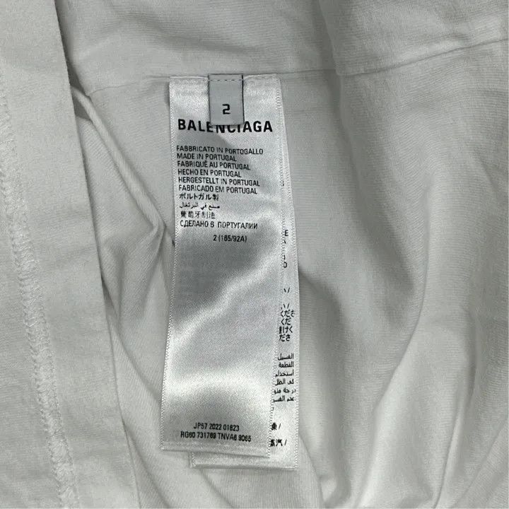 Balenciaga Balenciaga x Adidas Logo Embroidered T-Shirt 0079-2507 Size US M / EU 48-50 / 2 - 2 Thumbnail