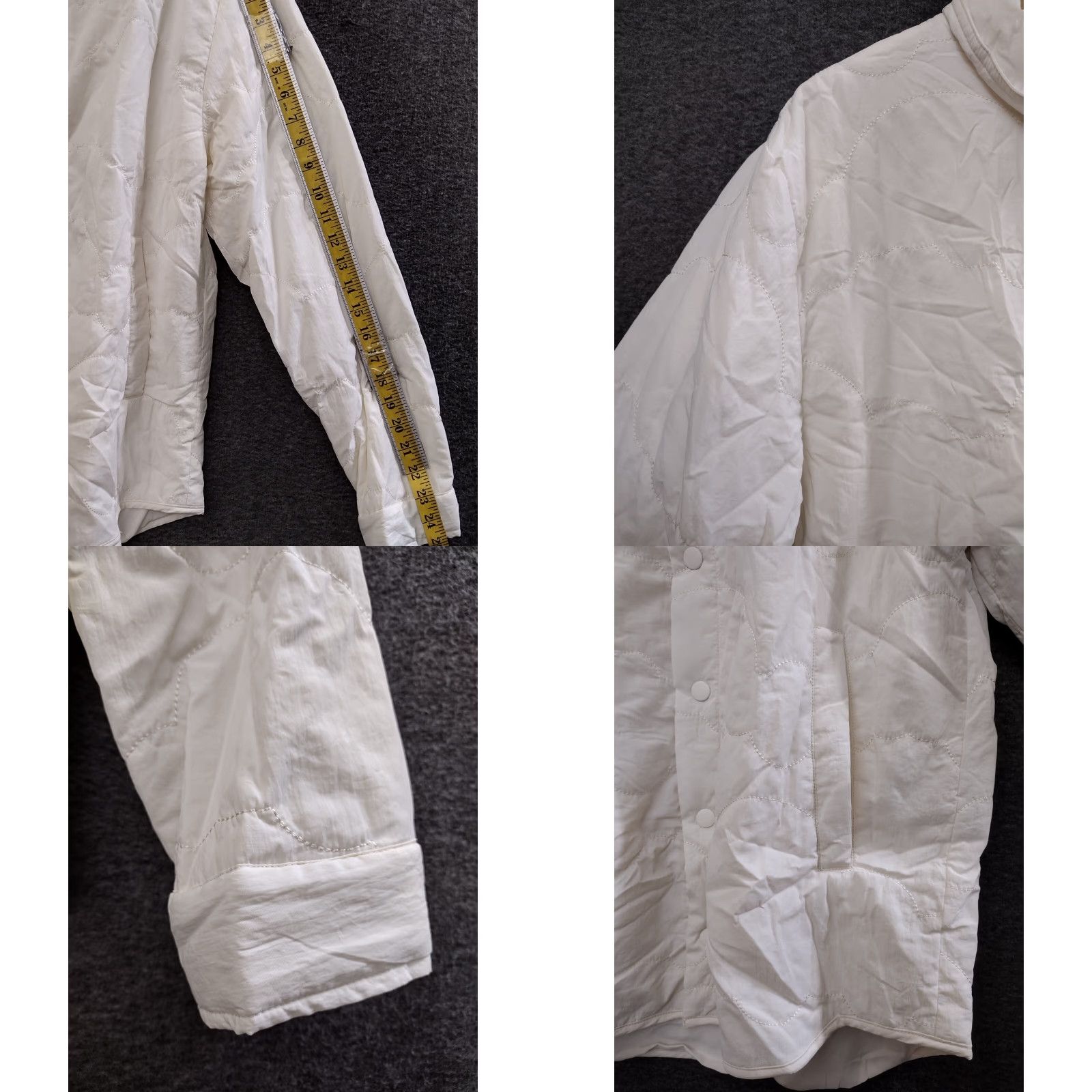 Vintage Stylus x LaDarius Campbell Men's Jacket Casual Rain Coat Short Mid-Length Ivory Pockets XS/S Size US S / EU 44-46 / 1 - 8 Thumbnail
