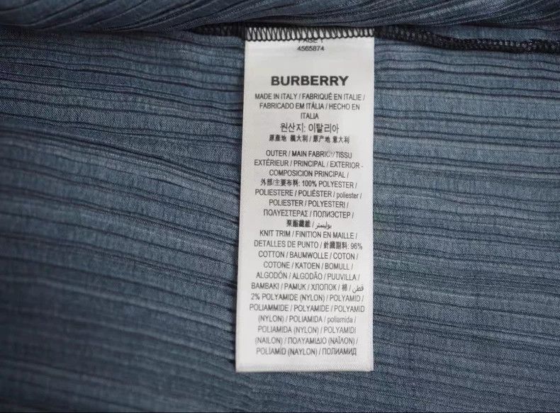 Burberry Burberry FW20 Burberry Black Pleated Polo Shirt Size US M / EU 48-50 / 2 - 6 Thumbnail
