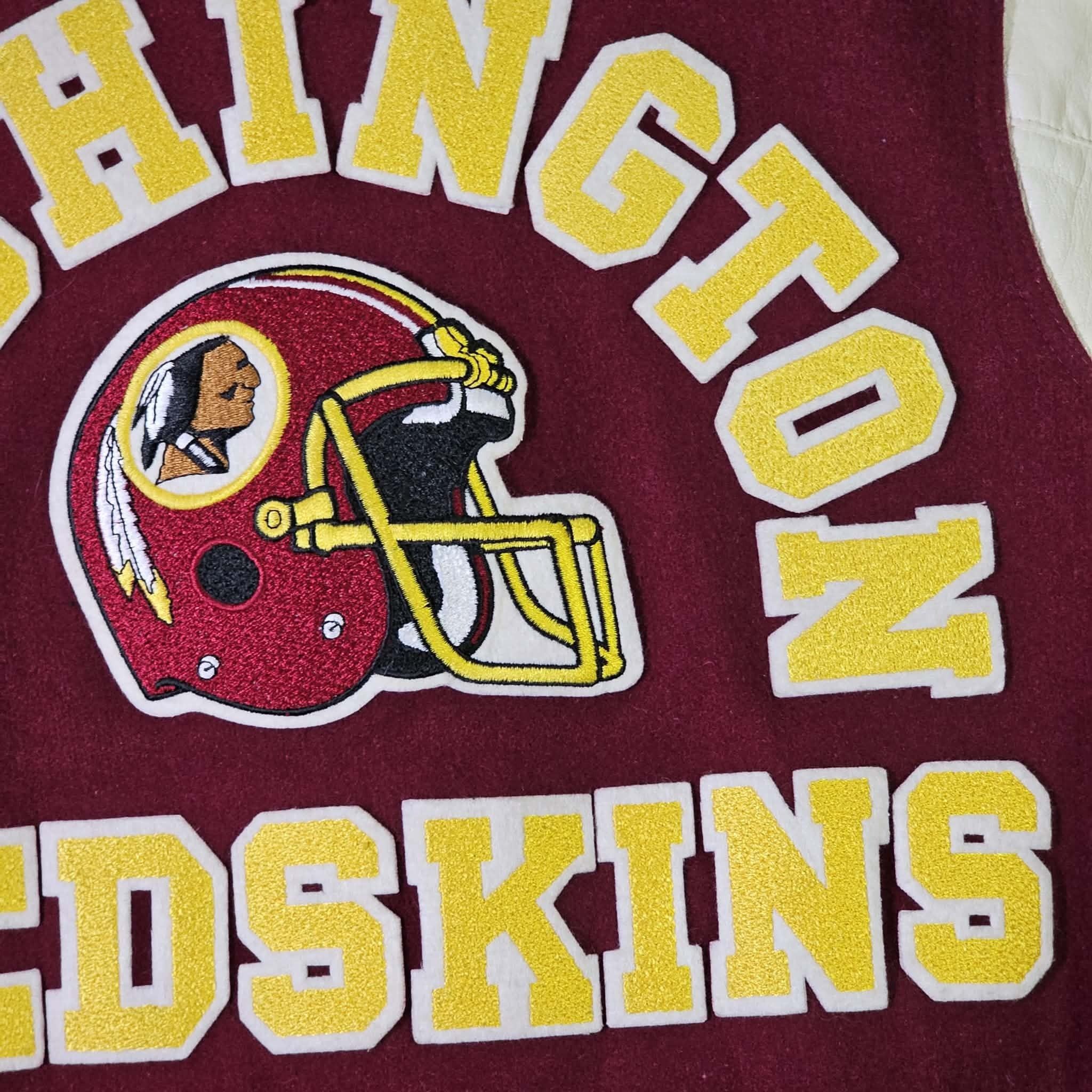 NFL Washington Commanders Vintage 80s Chalk Line Varsity Jacket Size US L / EU 52-54 / 3 - 7 Thumbnail