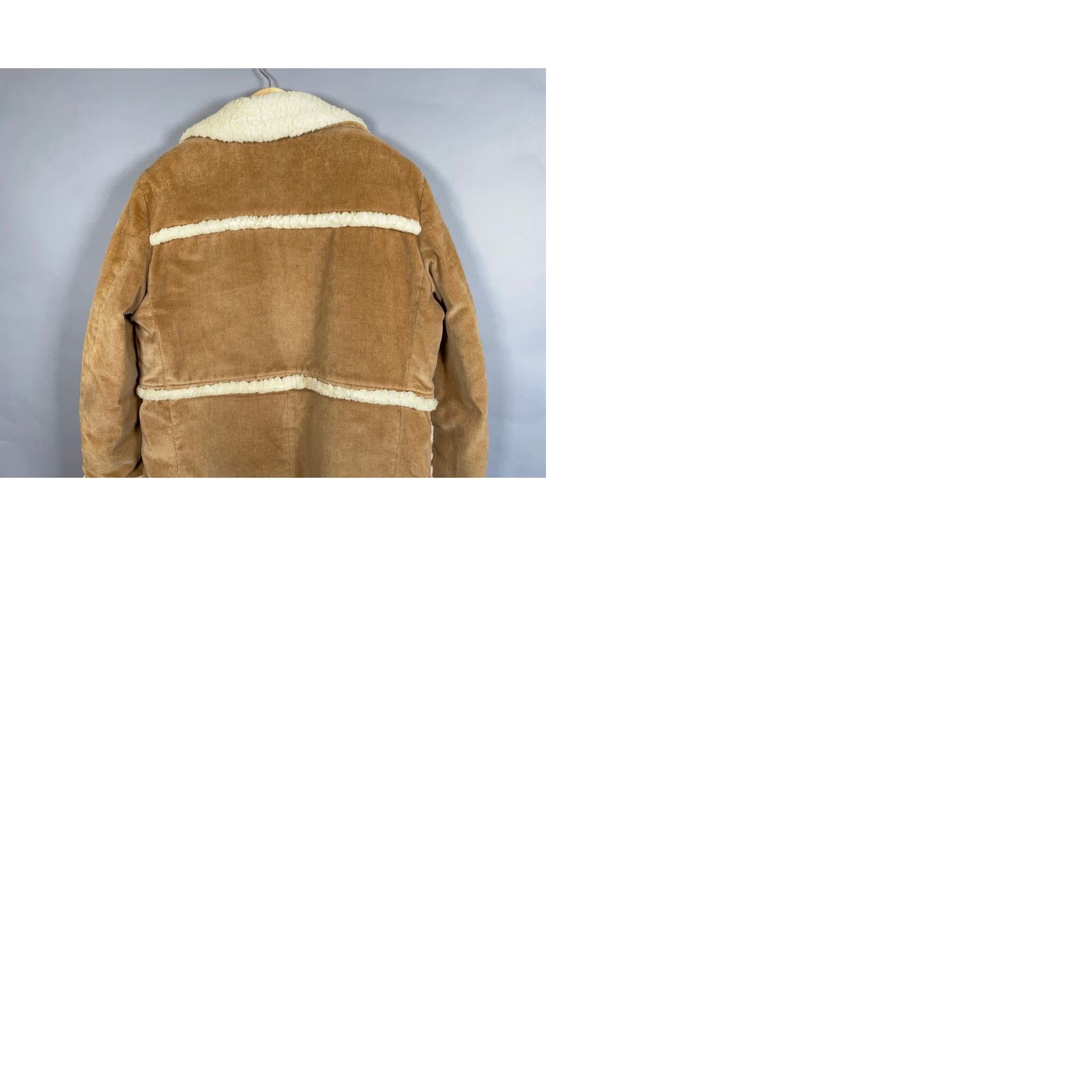 Marlboro VINTAGE William Barry Coat 70s Corduroy Sherpa Rancher Brown 44 Men's Western Style PEA COAT 80s Hipster Retro Lined Pockets Winter Fall Spring Size US S / EU 44-46 / 1 - 10 Thumbnail