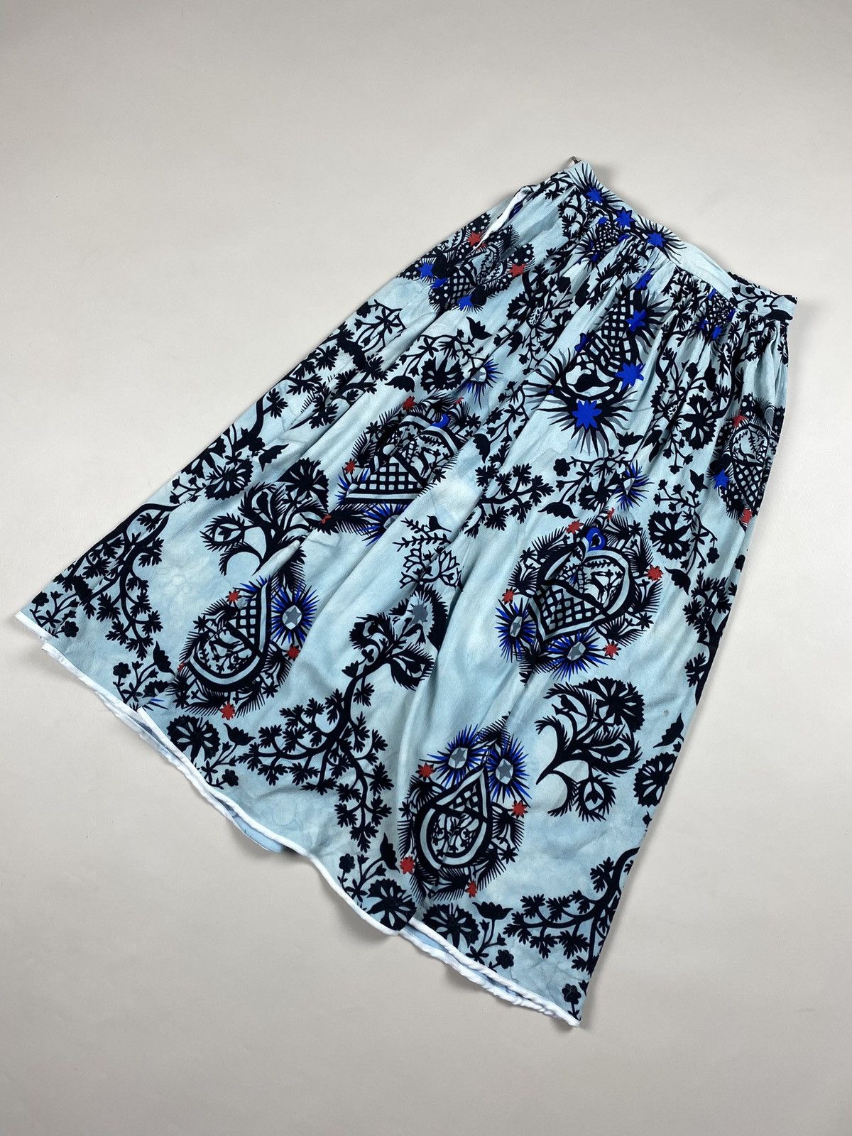 MSGM MSGM ladies overprinted viscose skirt size 40 / L Size 27" / US 4 / IT 40 - 21 Thumbnail