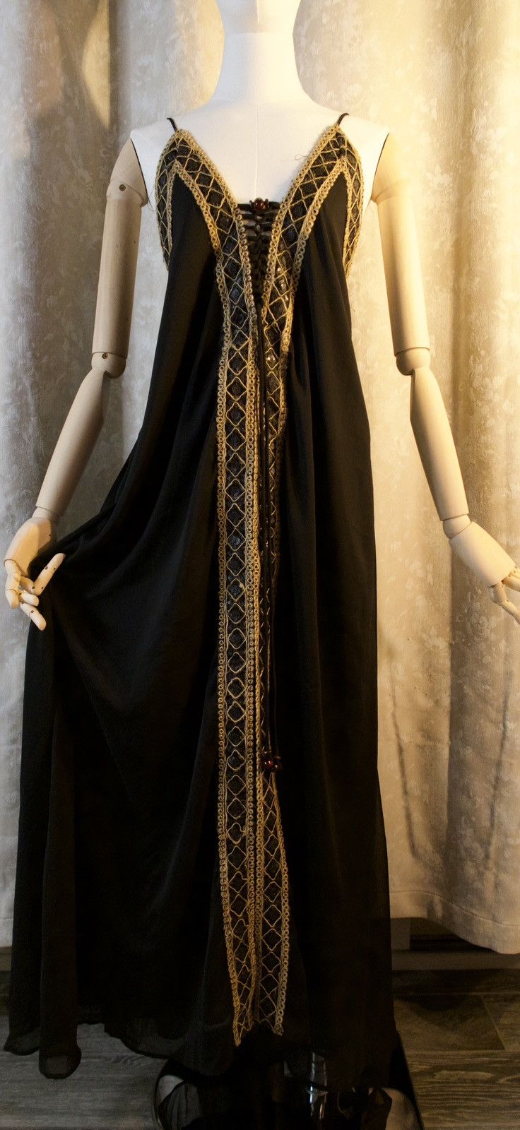 Other Midnight Ember Lace Maxi Dress Size L / US 10 / IT 46 - 6 Thumbnail