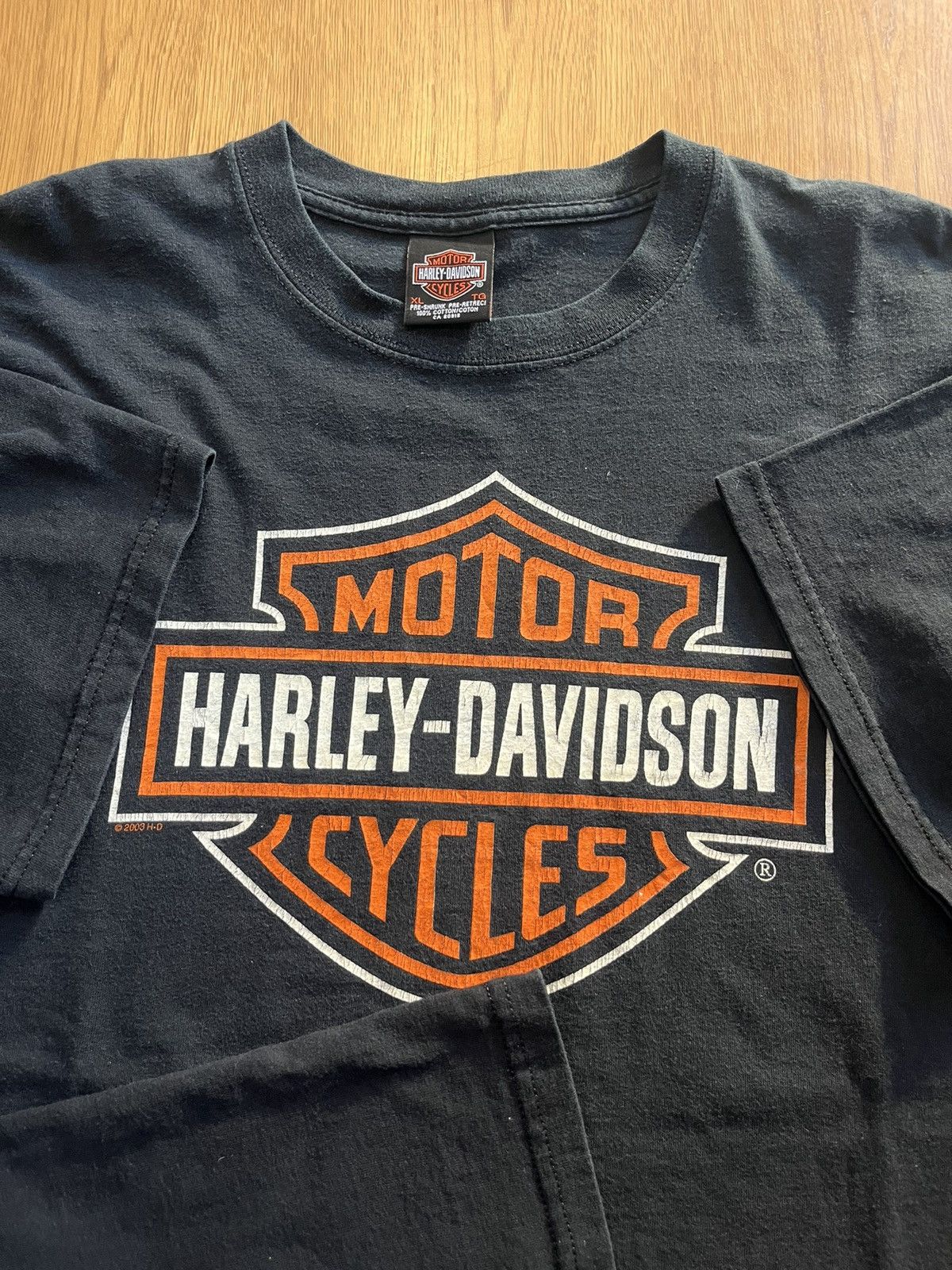 Harley Davidson Vintage Harley-Davidson Big logo 2003’s H-D Tshirt Size US XL / EU 56 / 4 - 7 Thumbnail