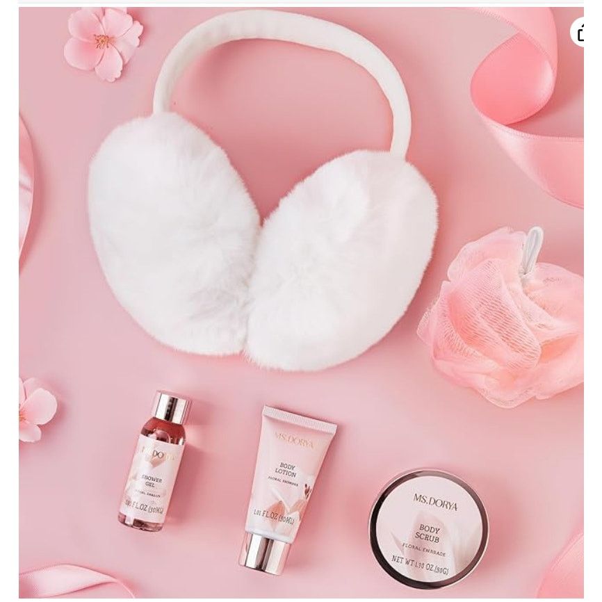 The Unbranded Brand 5 Pcs Relaxing Self Care Gifts Set with Body Lotion Earmuffs Size ONE SIZE - 2 Thumbnail