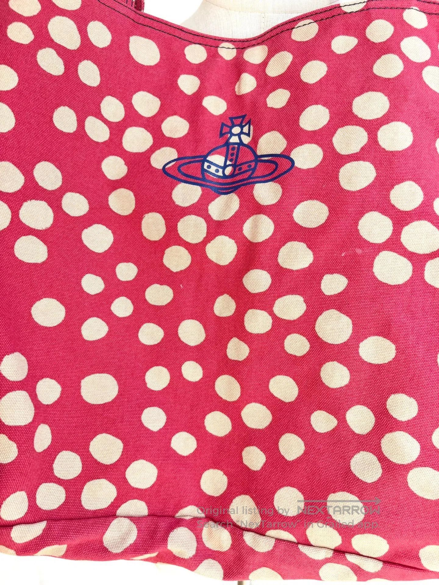 Vivienne Westwood Vivienne Westwood Pink Polka Dot Canvas Bag. Size ONE SIZE - 4 Thumbnail