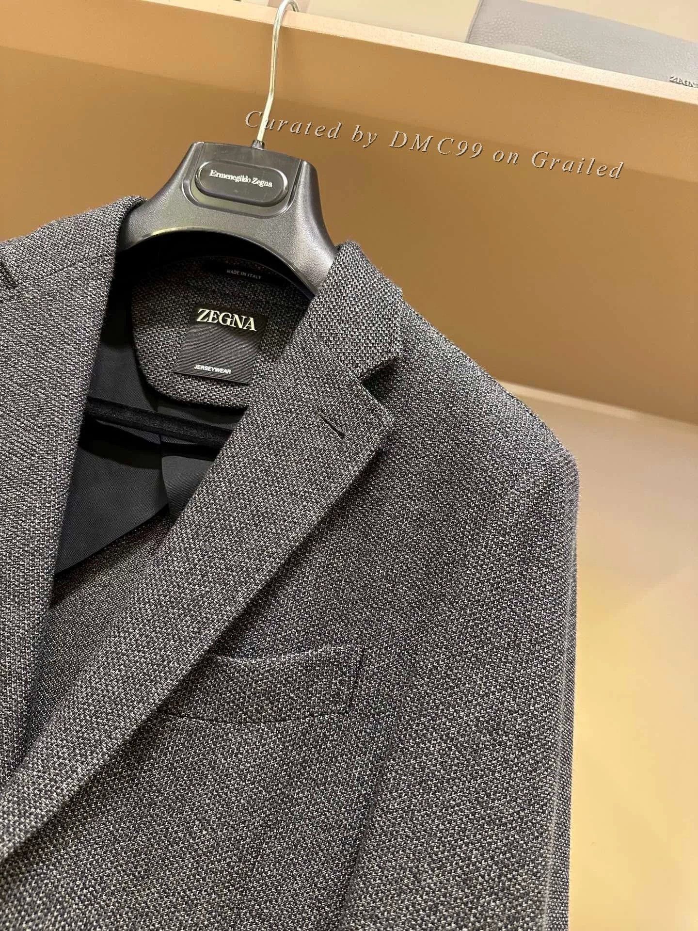 Ermenegildo Zegna Zegna Men's Gray Blazer Size US M / EU 48-50 / 2 - 2 Thumbnail