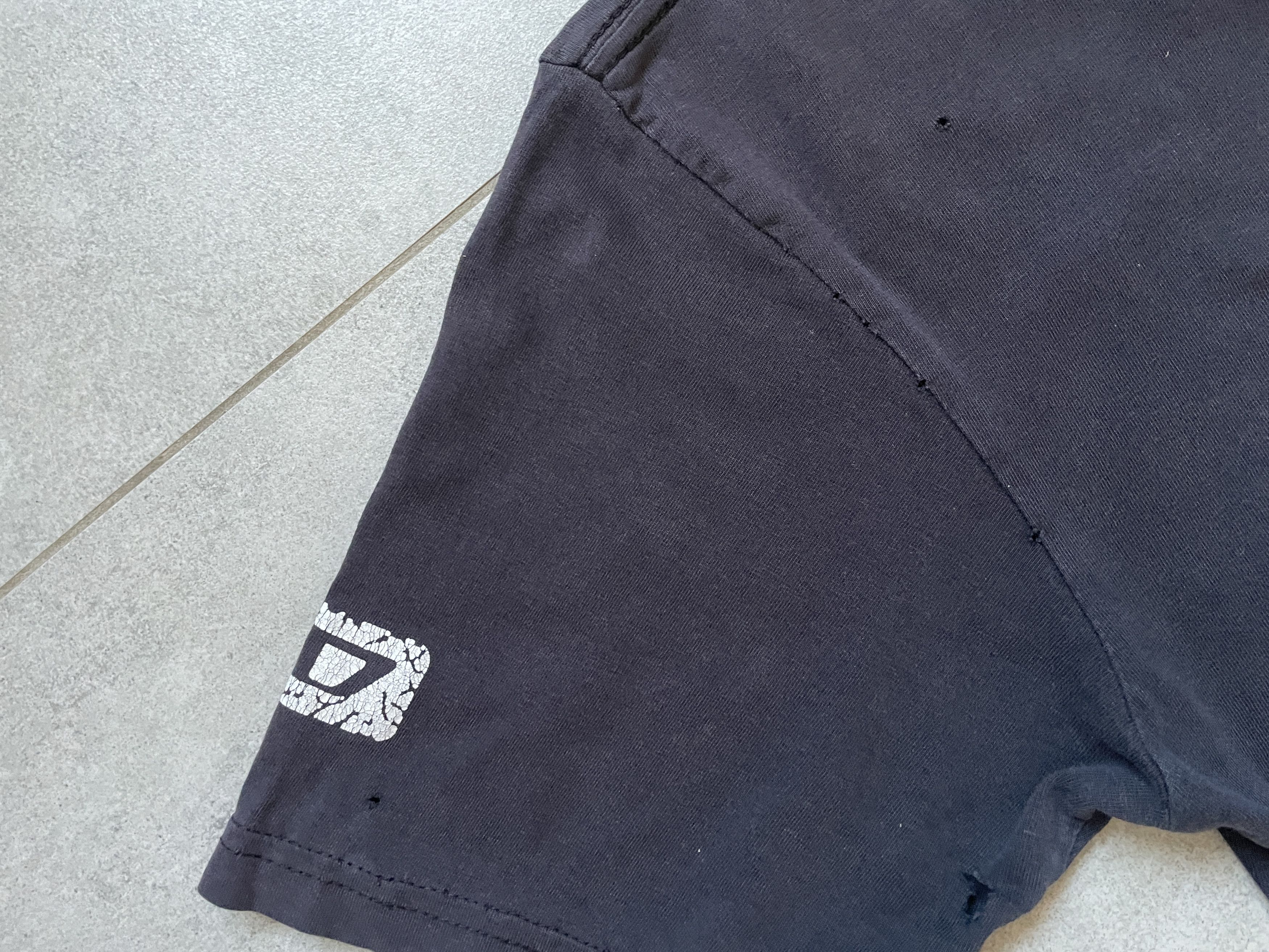 Diesel Y2K DISTRESSED BLACK DIESEL TEE Size US M / EU 48-50 / 2 - 7 Thumbnail