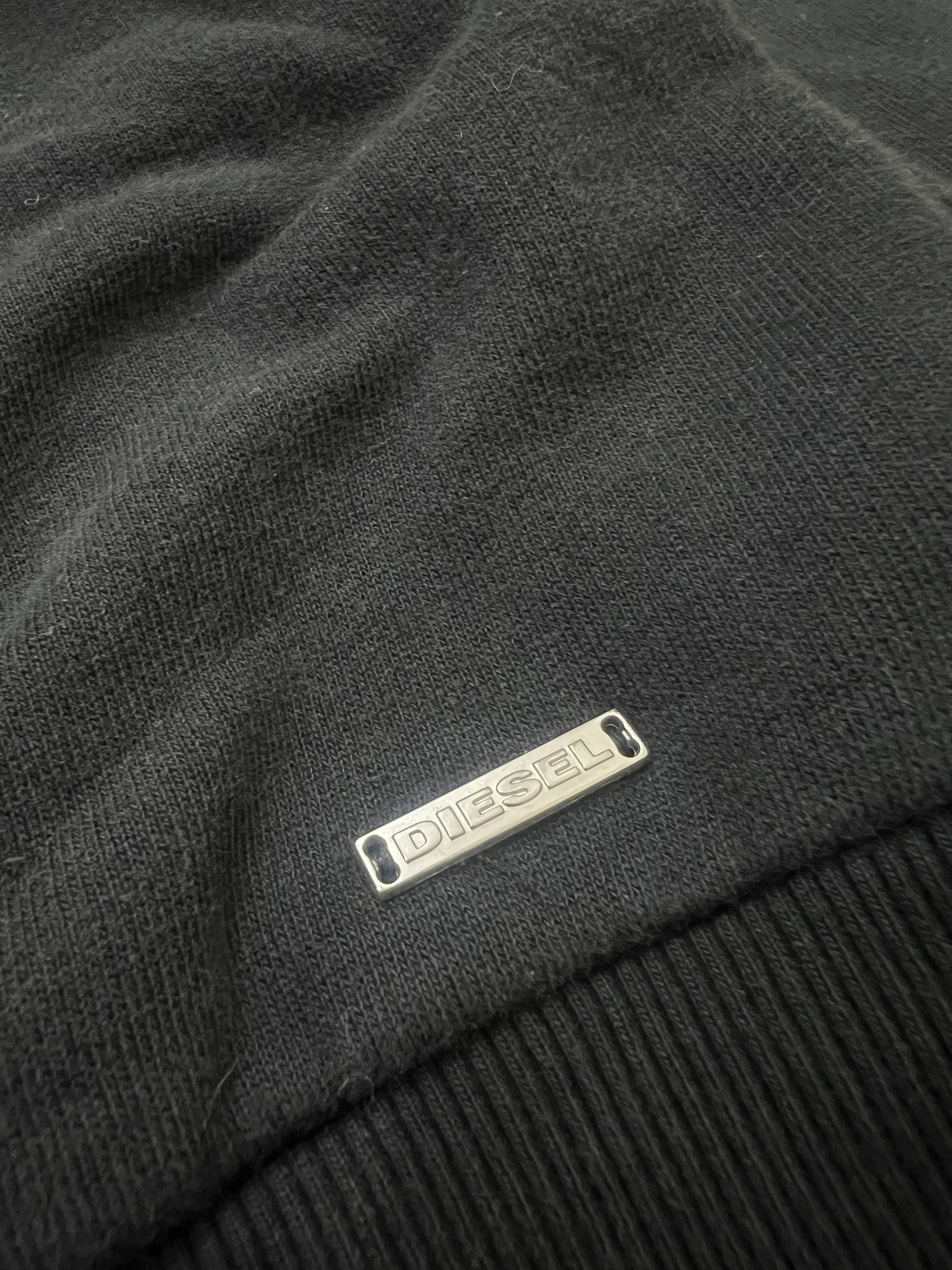 Diesel 2000s Diesel Timeless Lamb Skin Leather Hybrid Zip Hoddie Size US XL / EU 56 / 4 - 6 Thumbnail