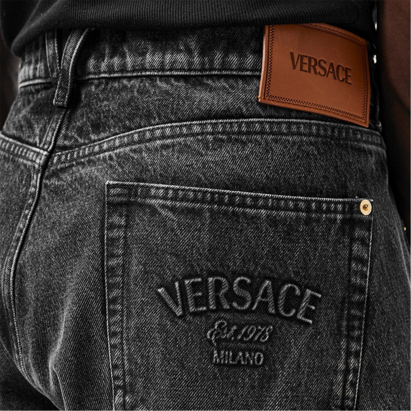Versace o1g2r1mq0526 Slim Fit Jeans in Black Size US 32 / EU 48 - 6 Thumbnail