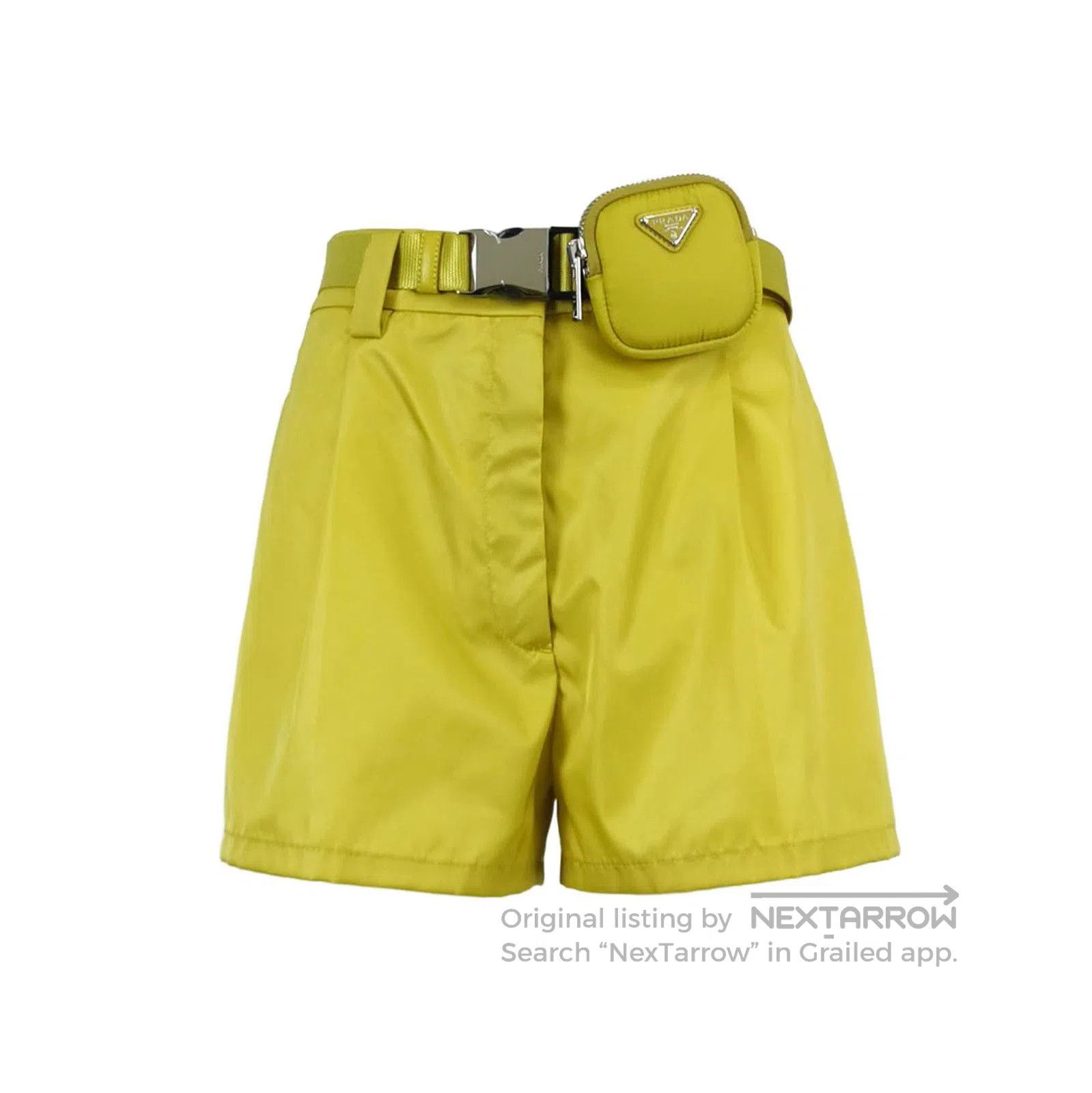 Prada Prada Yellow Belted Casual Shorts . Size 39" - 1 Thumbnail