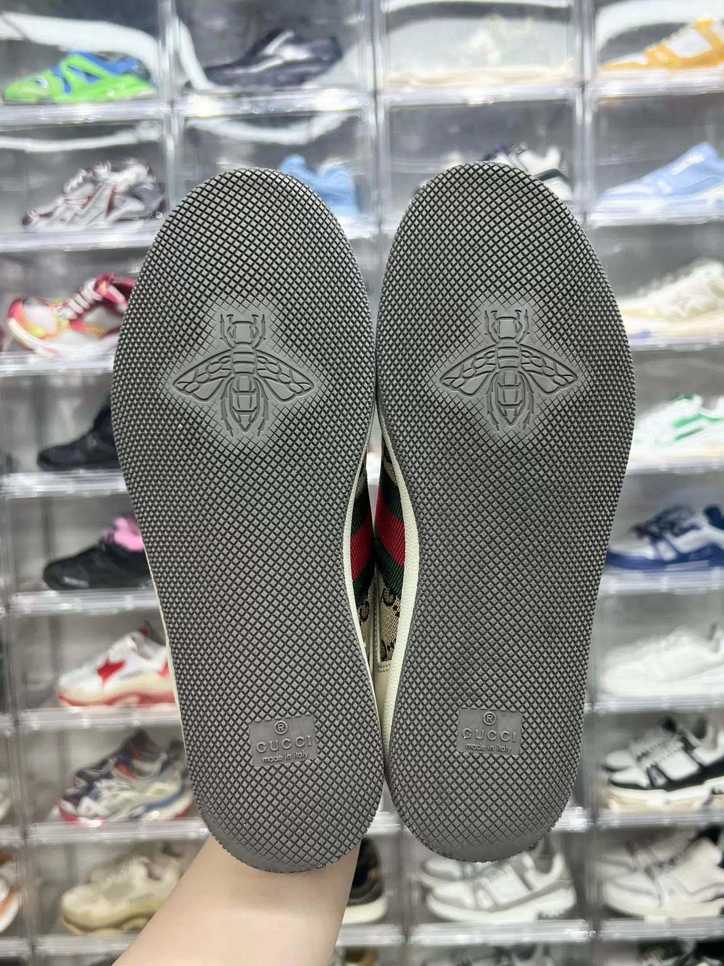 Gucci GUCCI Enamel Dirty Sneakers Ebony 38 Size US 7.5 / IT 37.5 - 8 Thumbnail