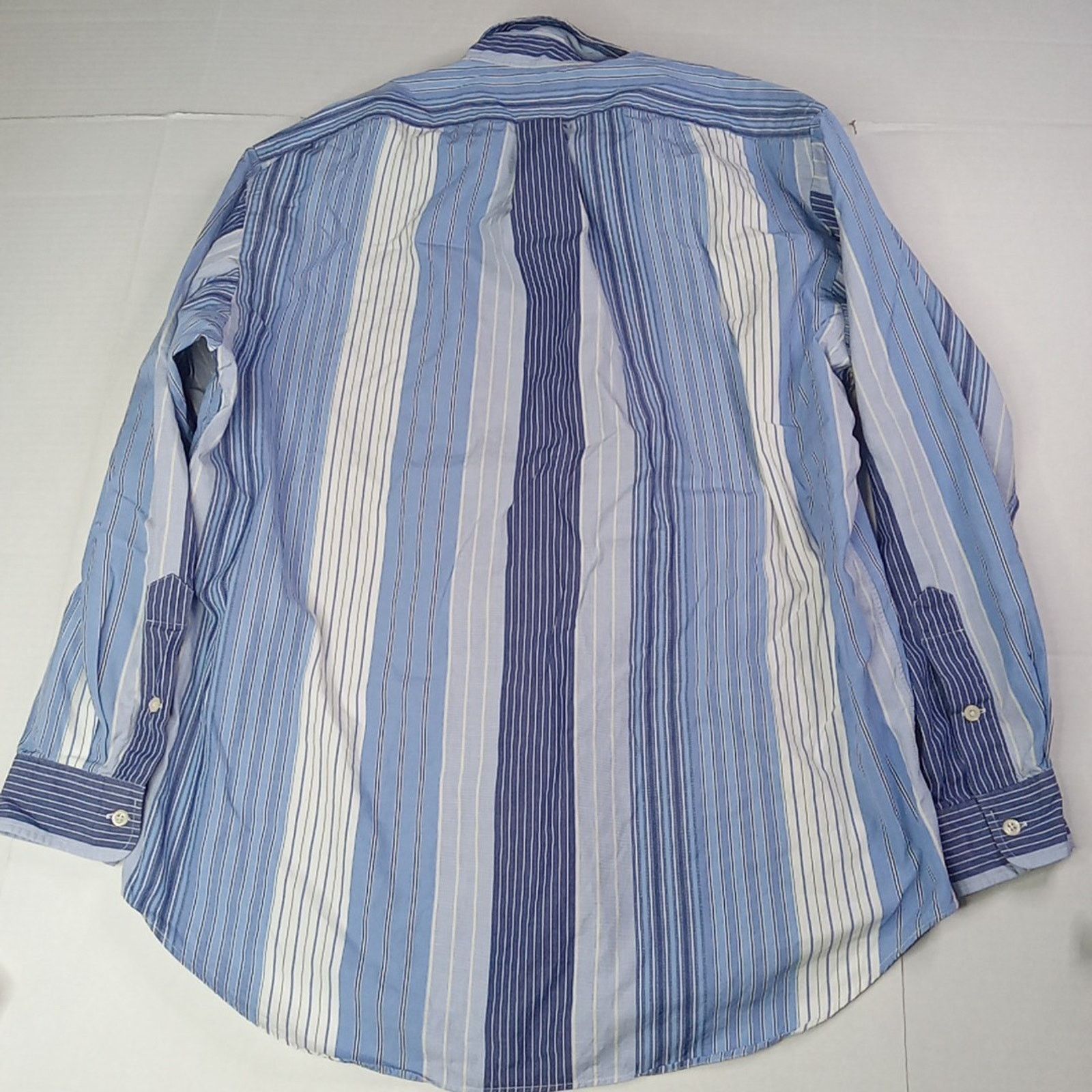 Ralph Lauren Polo Ralph Lauren Blaire Bold Striped LS Shirt Size M Blue Size US M / EU 48-50 / 2 - 7 Thumbnail