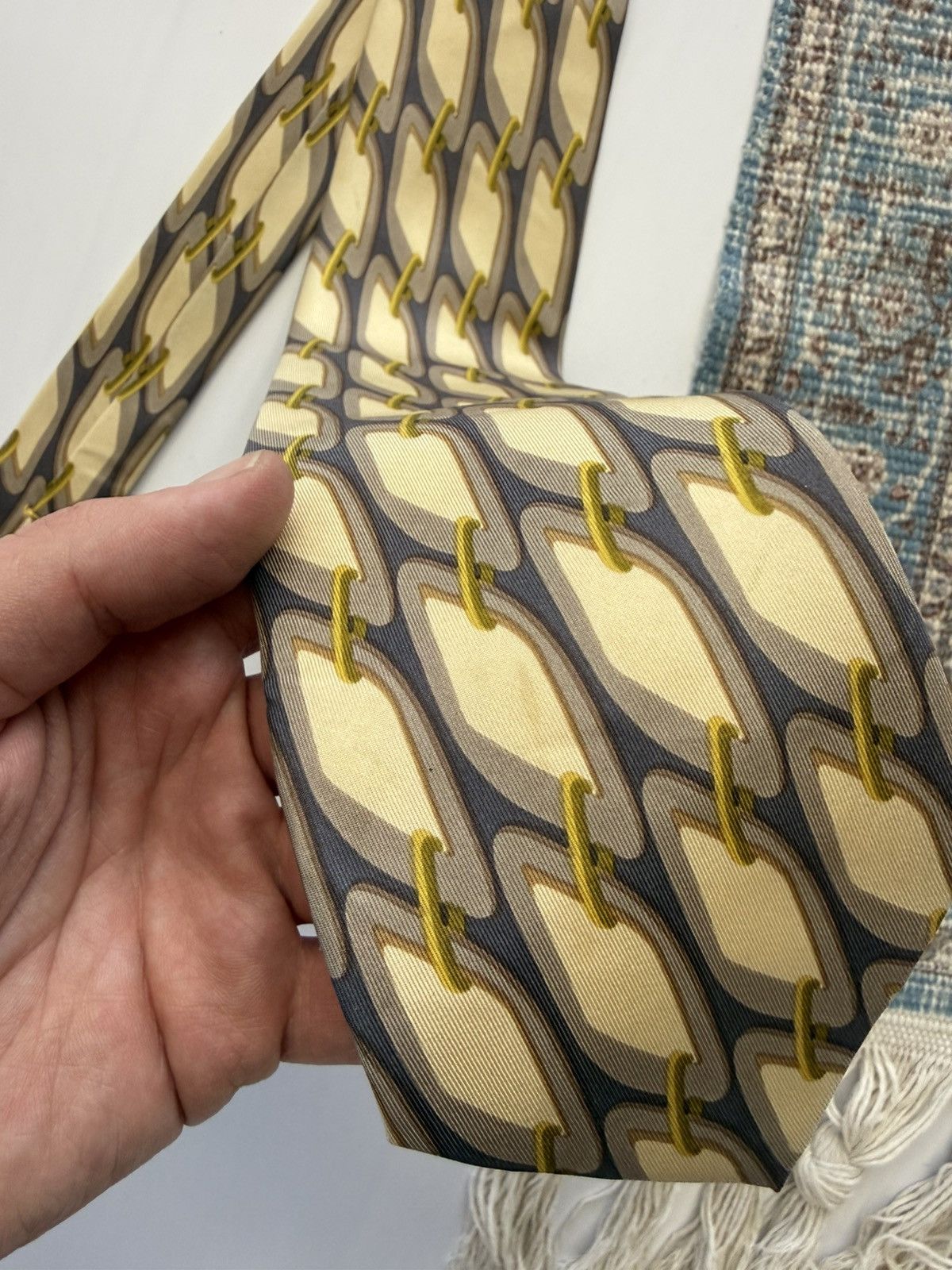 Gucci Rare Gucci Vintage Silk Ties Size ONE SIZE - 4 Thumbnail