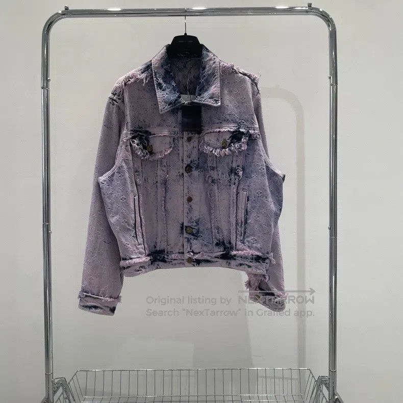 Louis Vuitton Louis Vuitton Purple fringed denim jacket Size US XL / EU 56 / 4 - 1 Thumbnail
