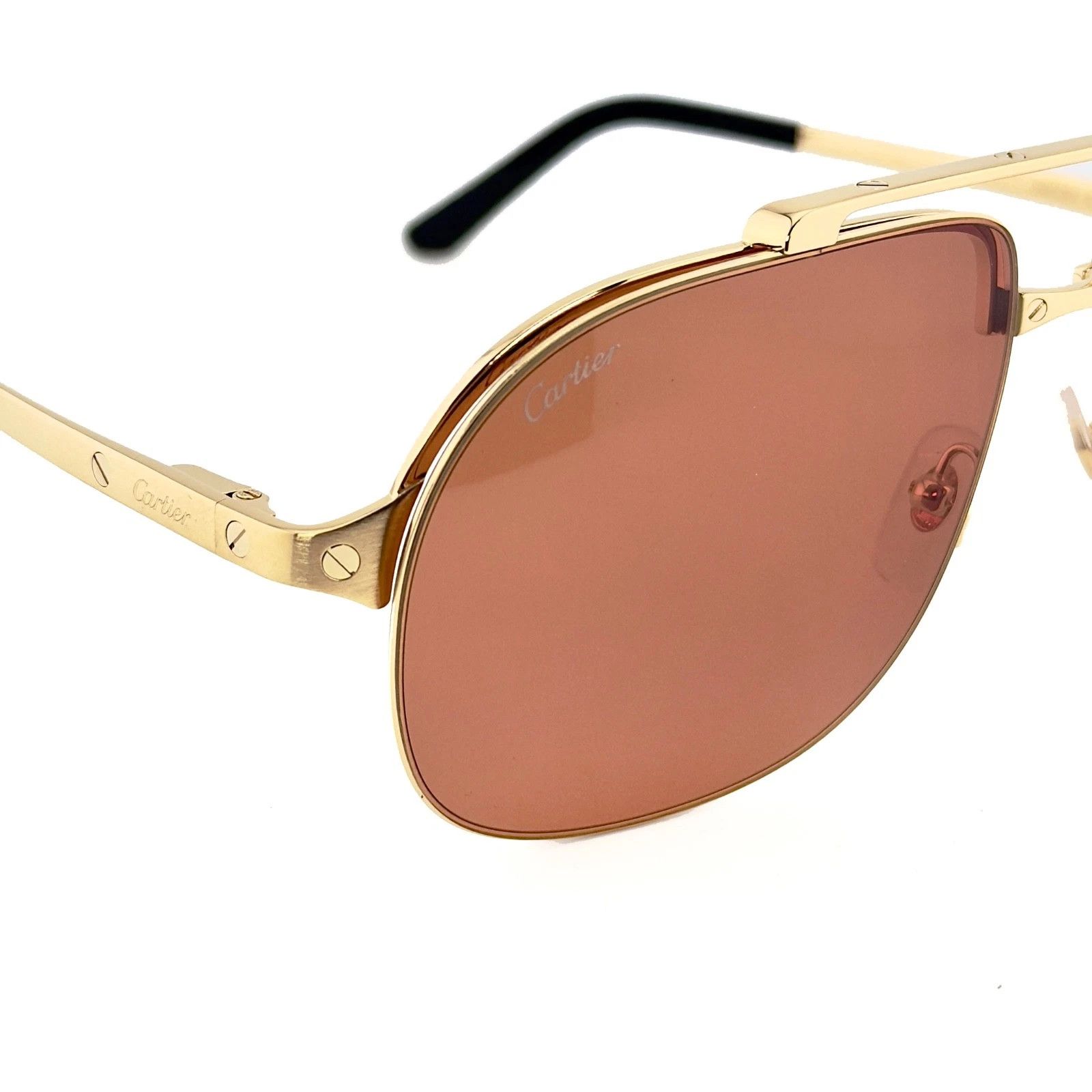 Cartier CARTIER Santos Dumont Screw CT0353S Aviator Sunglasses 0353 Size ONE SIZE - 5 Thumbnail