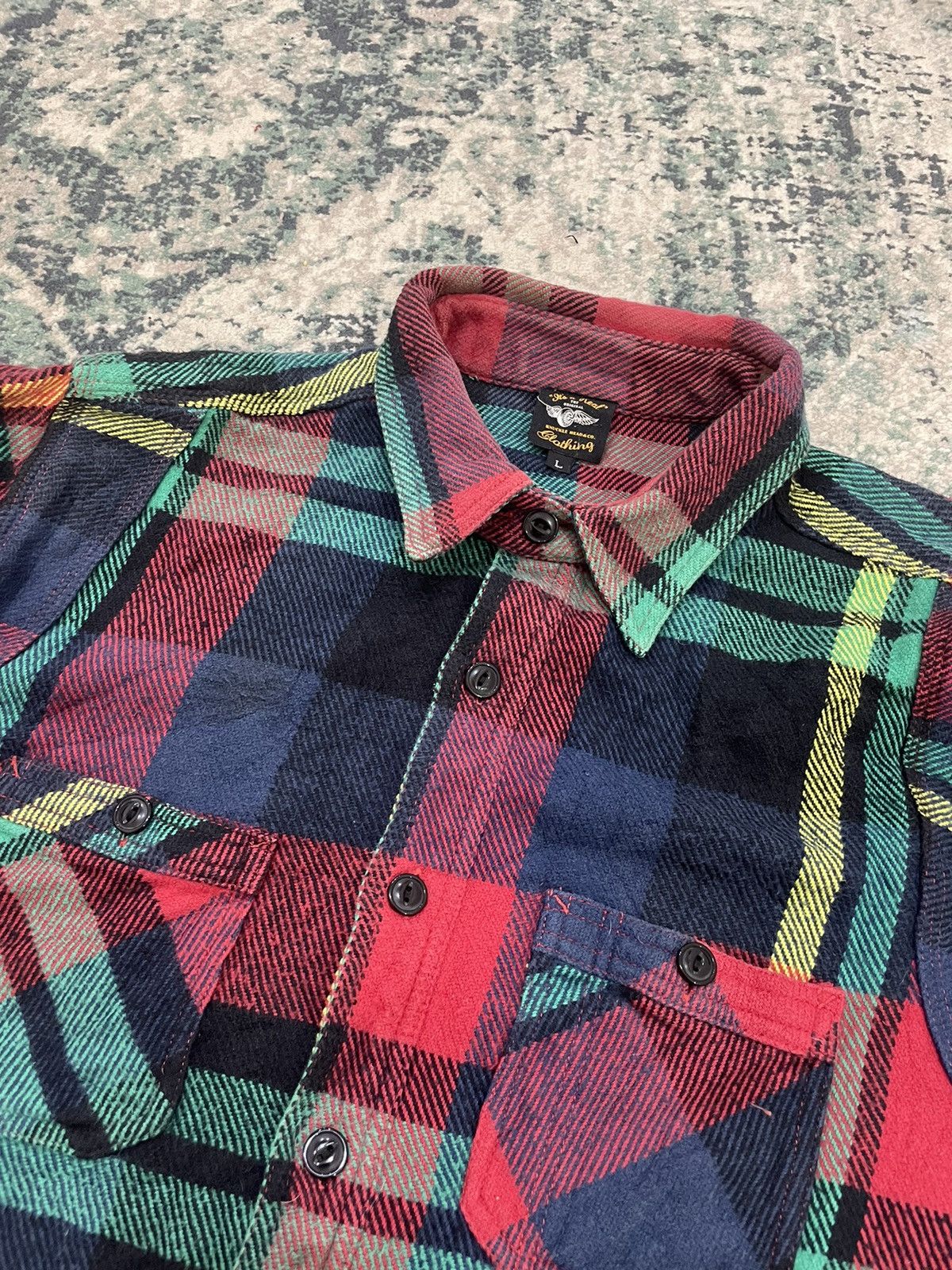 Bare Knuckles Knuckles Head & Co Heavy Cotton Flannel Size US L / EU 52-54 / 3 - 9 Thumbnail