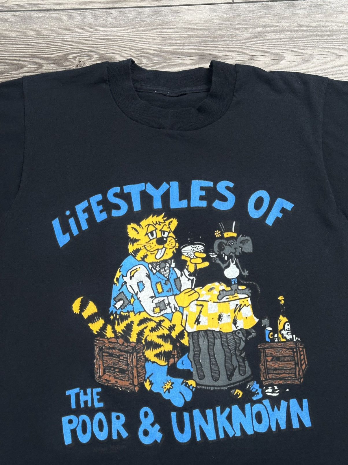 Vintage 80’s Vintage “Lifestyles Of The Poor & Unknown” T Shirt Size US S / EU 44-46 / 1 - 2 Thumbnail