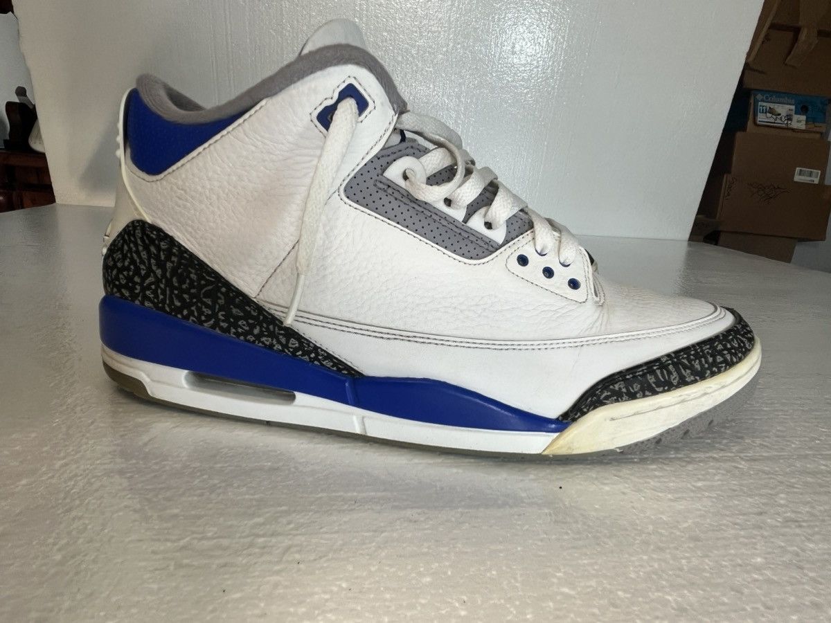 Jordan Brand Sz 14 Air Jordan 3 Racer Blue White Size US 14 / EU 47 - 5 Thumbnail