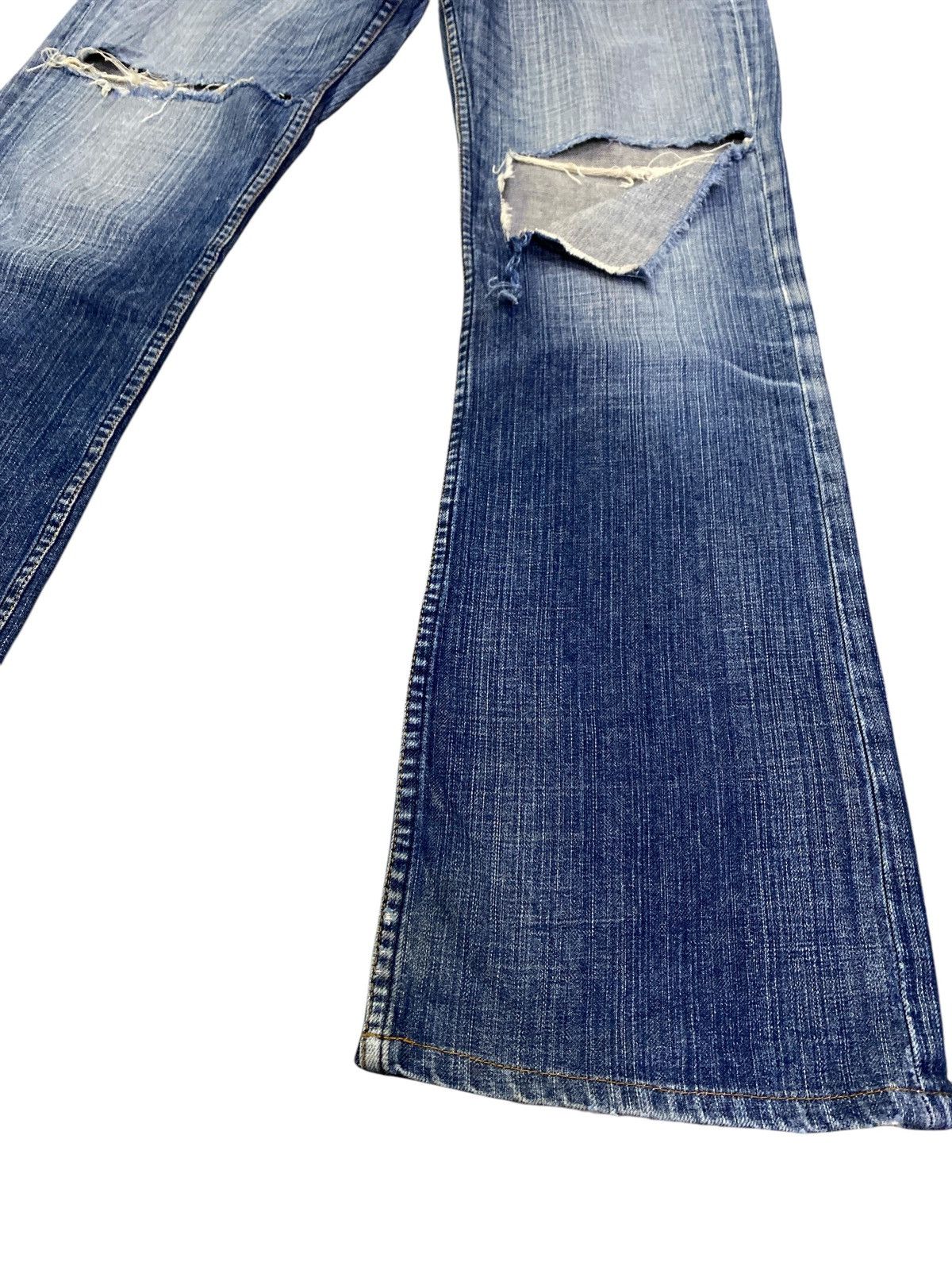 If Six Was Nine × Vintage Vintage Crack Wash Bobson Flare Denim Size US 32 / EU 48 - 6 Thumbnail
