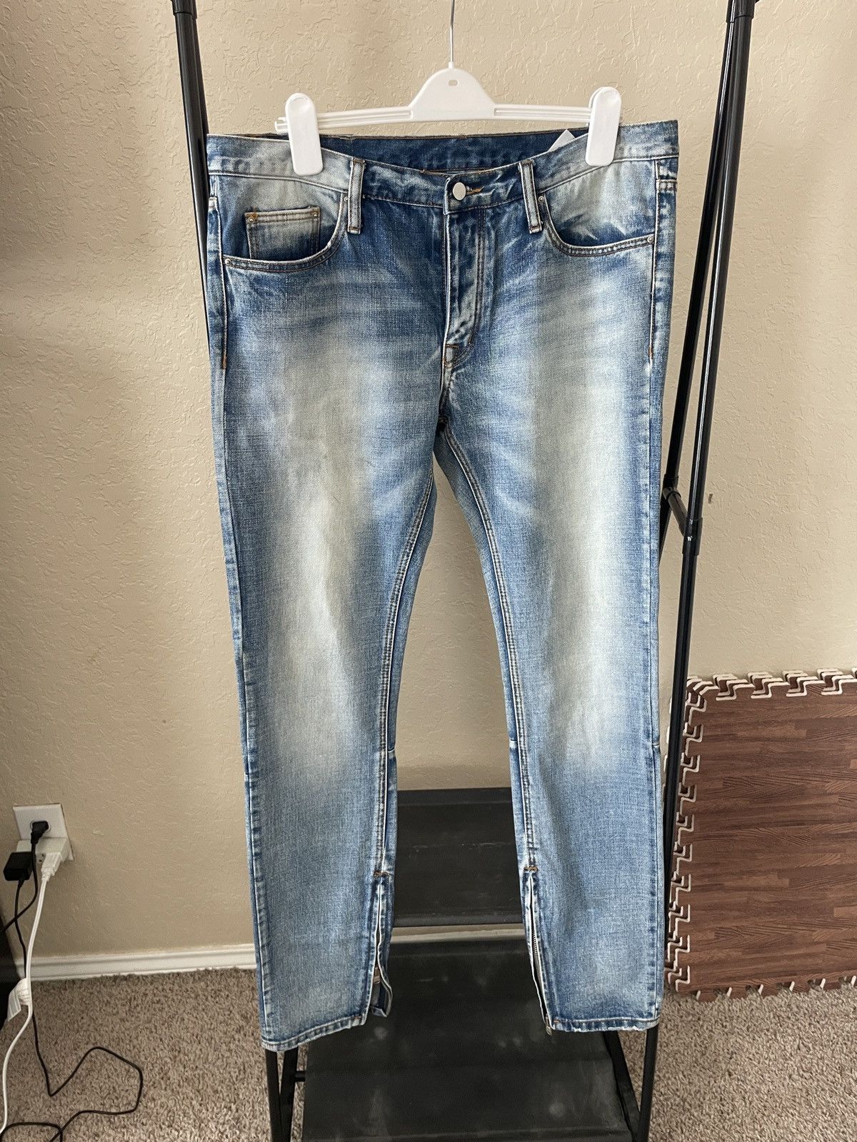 MNML Button Fly Zippered ankle denim jeans Size US 38 / EU 54 - 1 Thumbnail