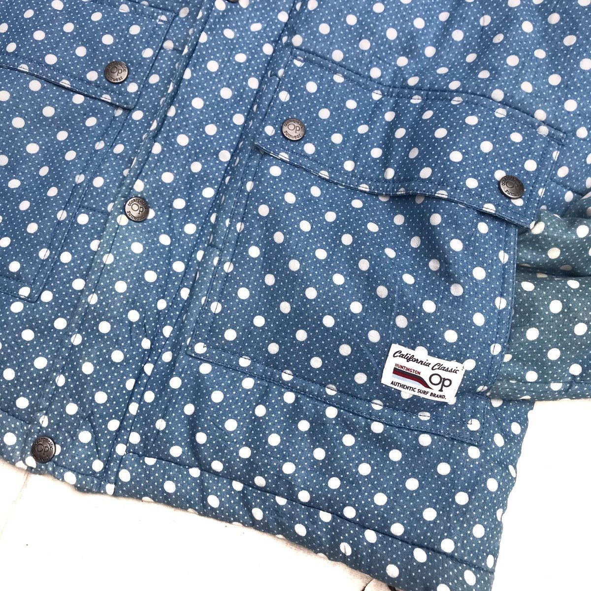 Ocean Pacific × Vintage Vintage Op Ocean Pacific Puffer bulang down Jacket Polkadots Size US L / EU 52-54 / 3 - 3 Thumbnail