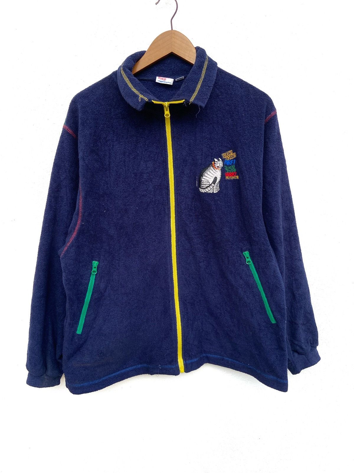 American Apparel 🔥 Vintage 90s Vintage Bkliban sweater zipper fleece Size US L / EU 52-54 / 3 - 2 Thumbnail