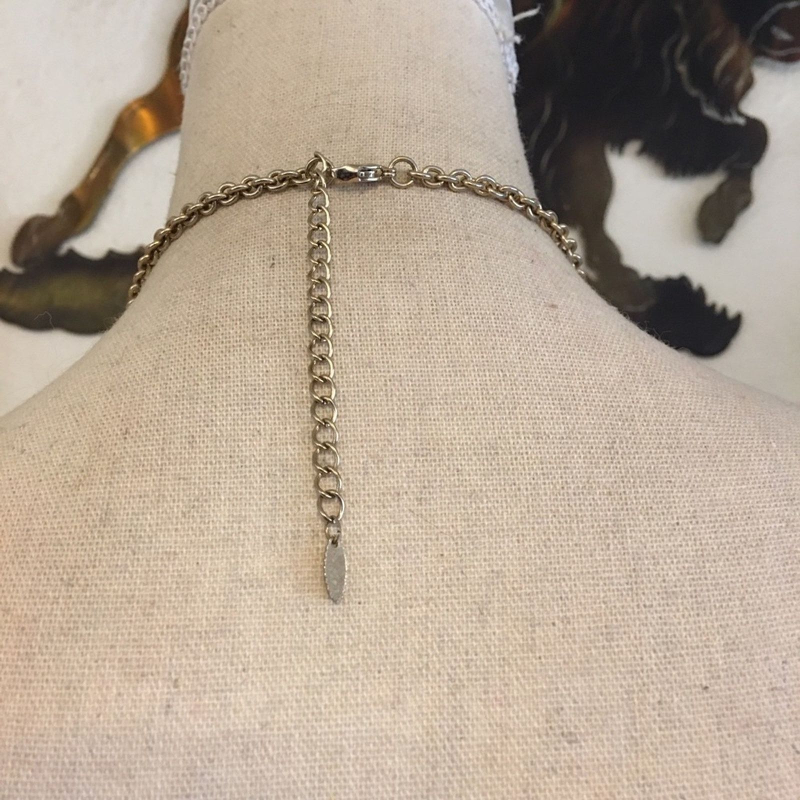 Jewelry Vintage VCLM marked sorbet faceted stone necklace Size ONE SIZE - 5 Thumbnail