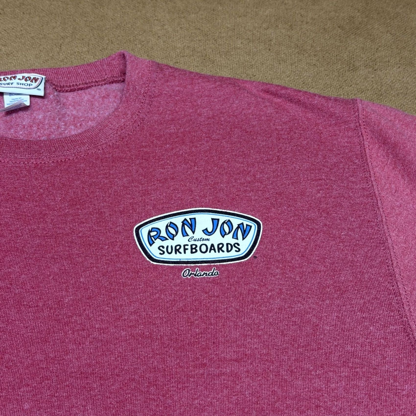 Pinko Ron Jon Sweatshirt Mens Small Pink Graphic Pullover Beach Orlando Surfboards Size US S / EU 44-46 / 1 - 3 Thumbnail