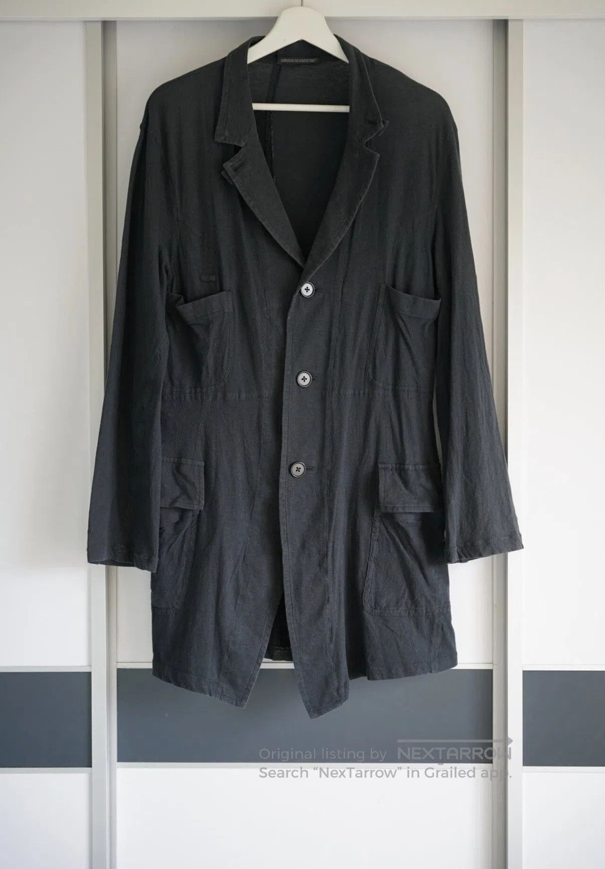 Yohji Yamamoto Black Button. Size US M / EU 48-50 / 2 - 1 Thumbnail