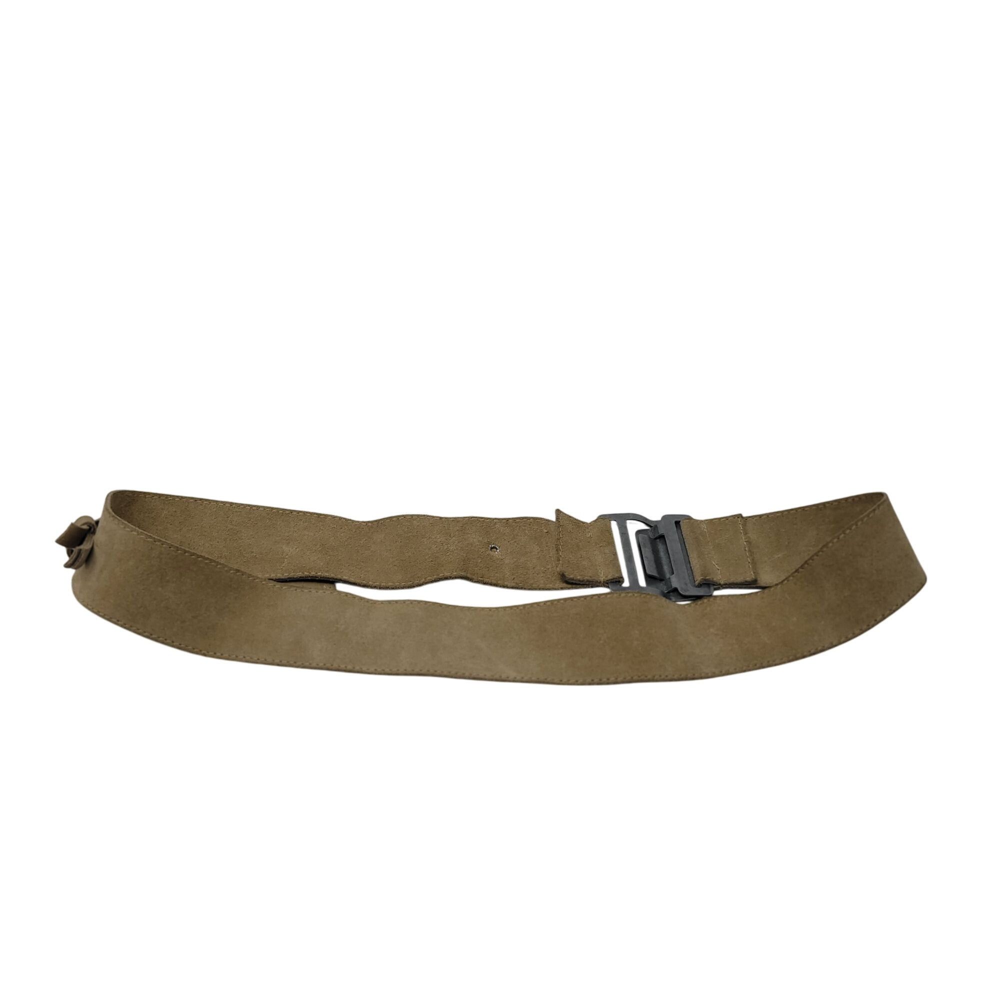 Vintage British 1937 Pattern Suede Webbing Belt Tan L WWII Military Size 36 - 5 Thumbnail