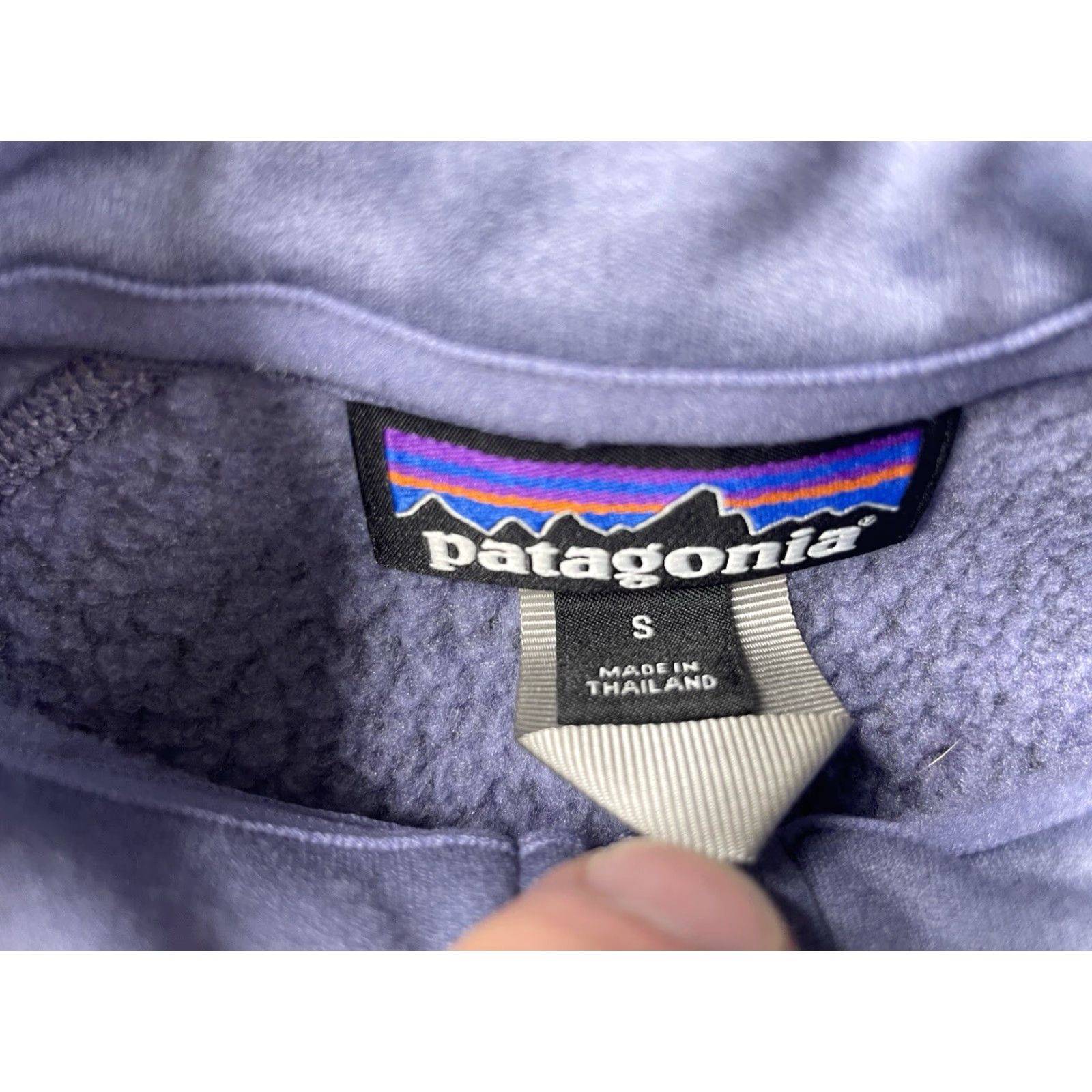 Patagonia Patagonia Sweater Womens Small Purple Long Sleeve 1/4 Zip Fleece Pullover Slim - Nature Outdoor Classic Casual Size S / US 4 / IT 40 - 3 Thumbnail