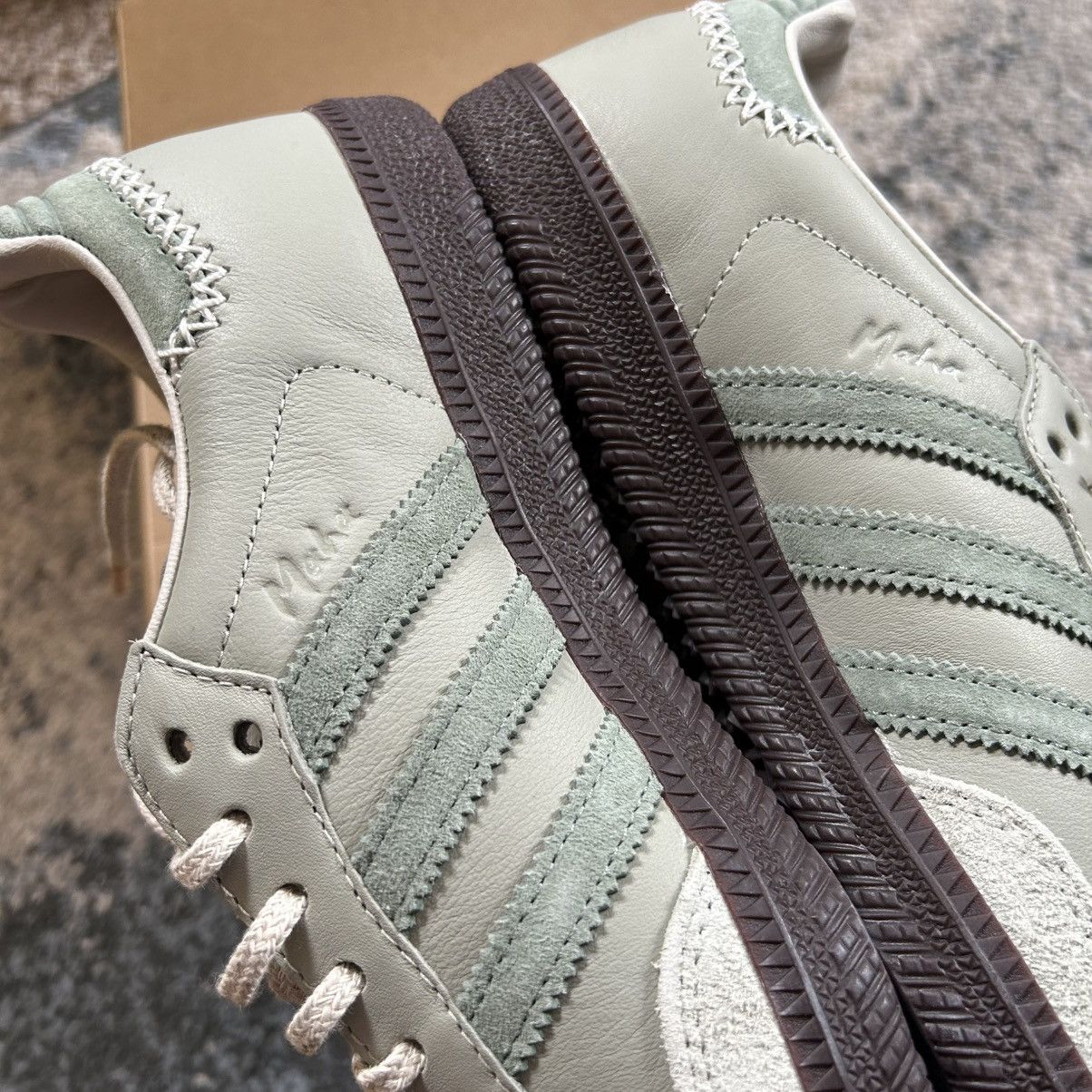 Adidas Samba OG suede MAHA Half Green Silver Matcha Jade Off White Size US 8 / IT 38 - 11 Thumbnail