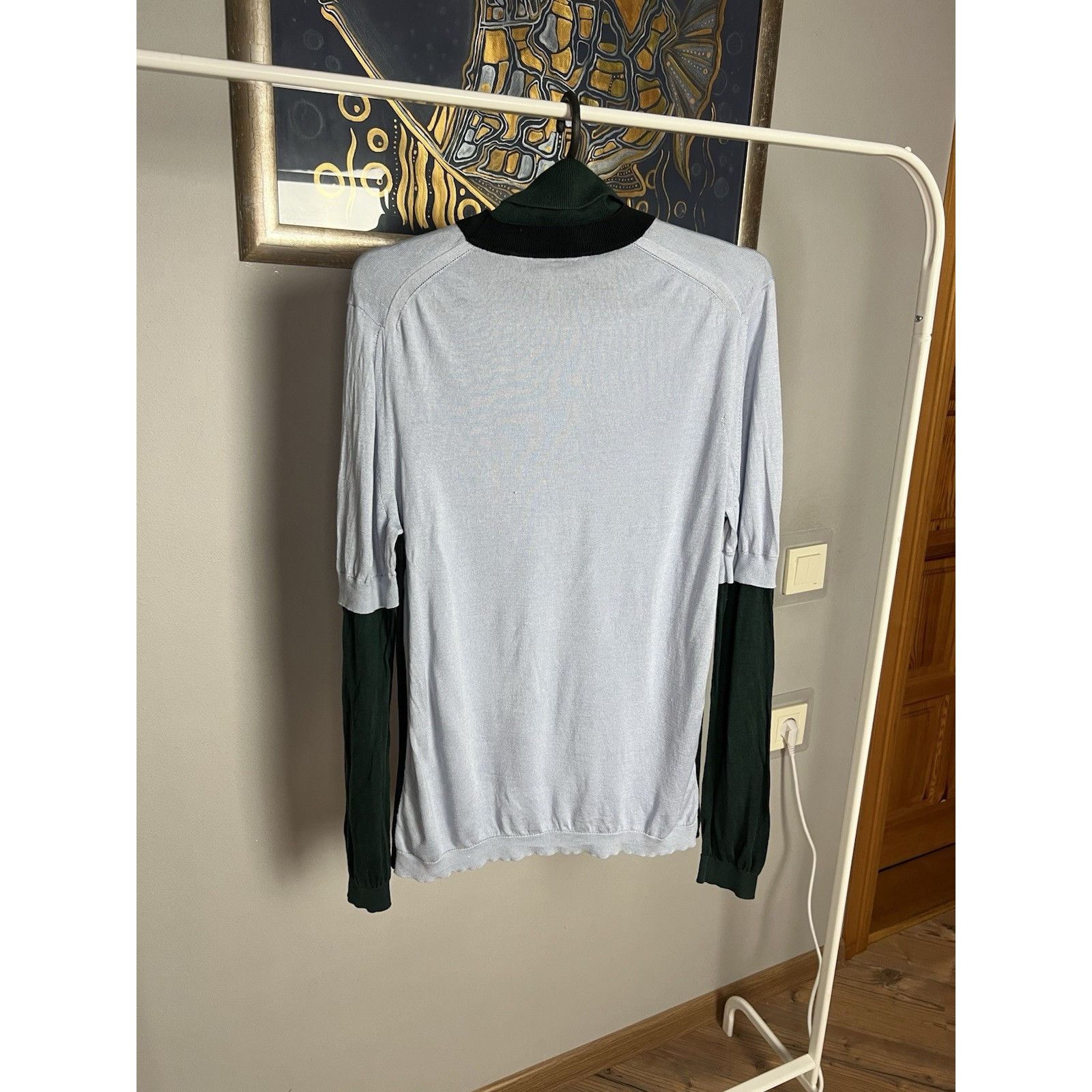 Burberry Burberry Mulberry Silk Cashmere Women`s Blue Turtleneck Swea Size US L / EU 52-54 / 3 - 8 Thumbnail