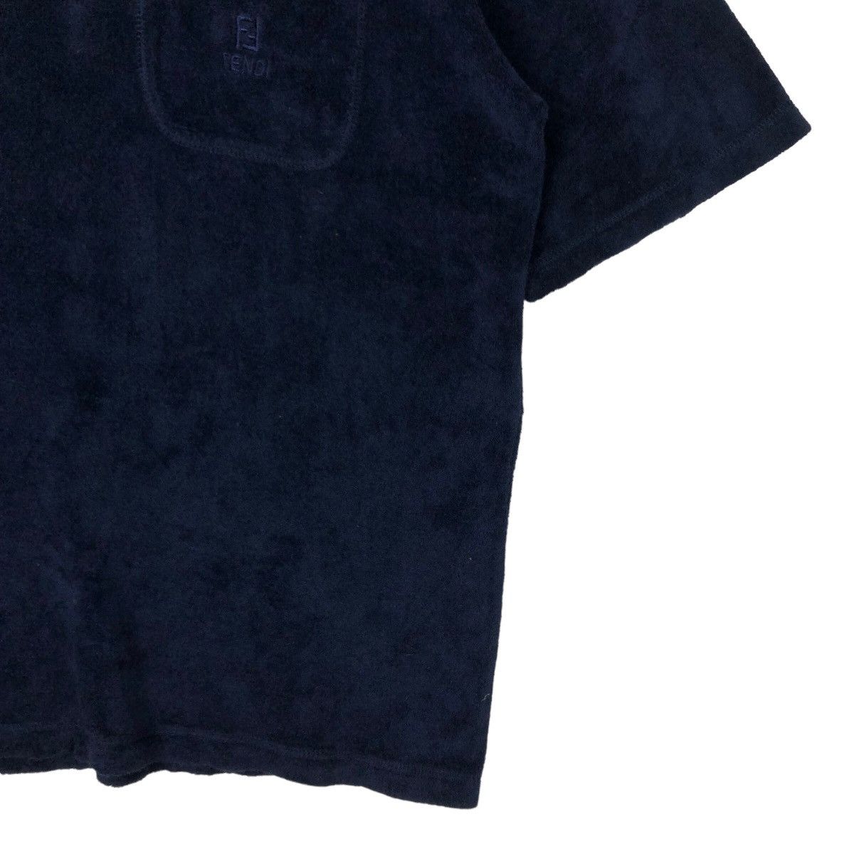 Fendi 🔥Vintage Fendi Made in Italy T-Shirt Short Sleeve Velvet Size US M / EU 48-50 / 2 - 5 Thumbnail