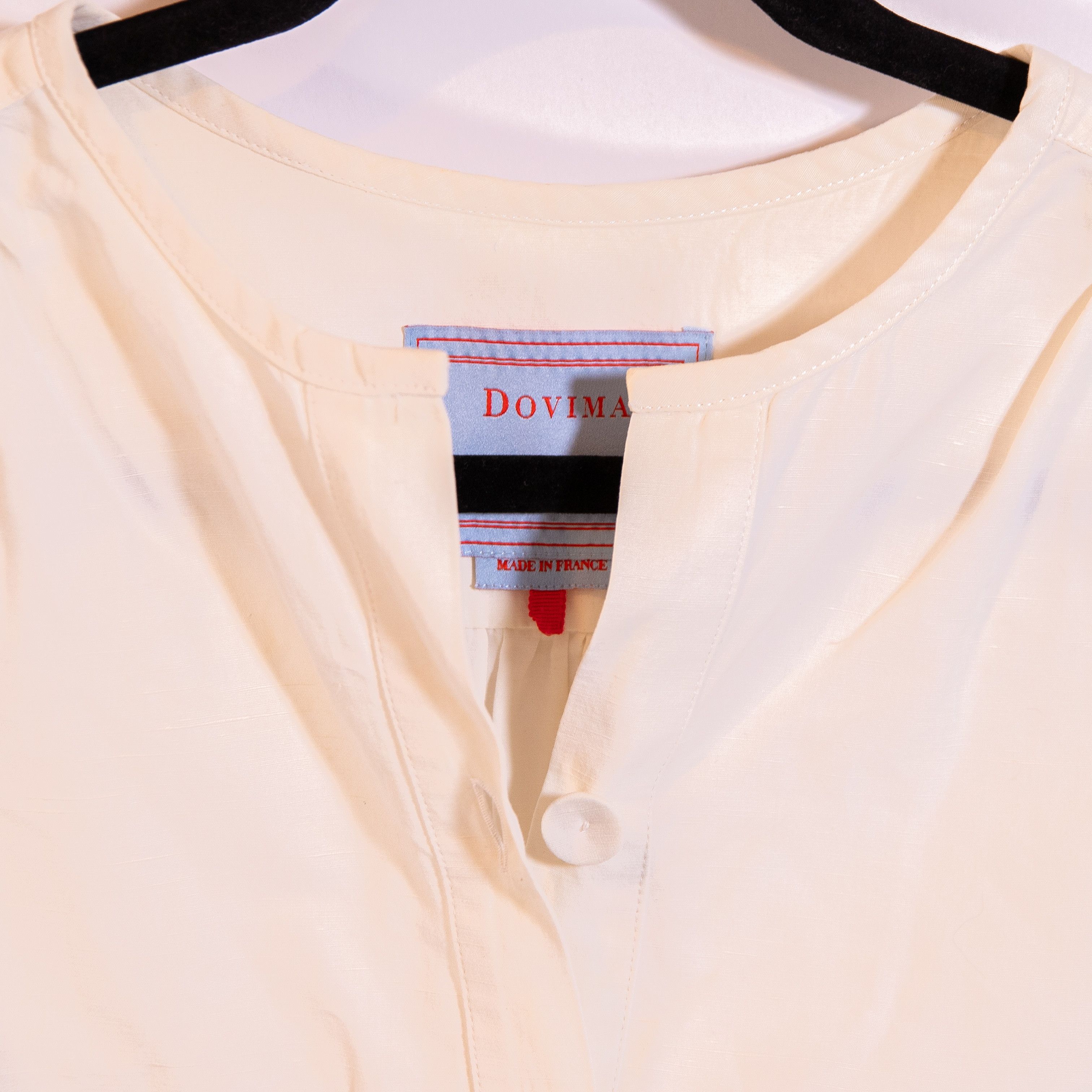 Other Dovima Cotton Linen Silk Quarter Button Pullover Size M / US 6-8 / IT 42-44 - 2 Thumbnail
