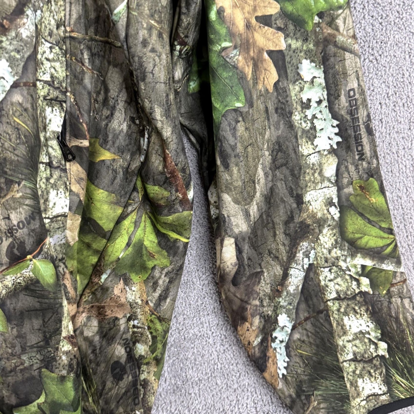 Vintage Mossy Oak Hoodie Mens 3XL Green Camo Tech Pullover Face Gaiter Fleece Hunting Size US XXL / EU 58 / 5 - 5 Thumbnail