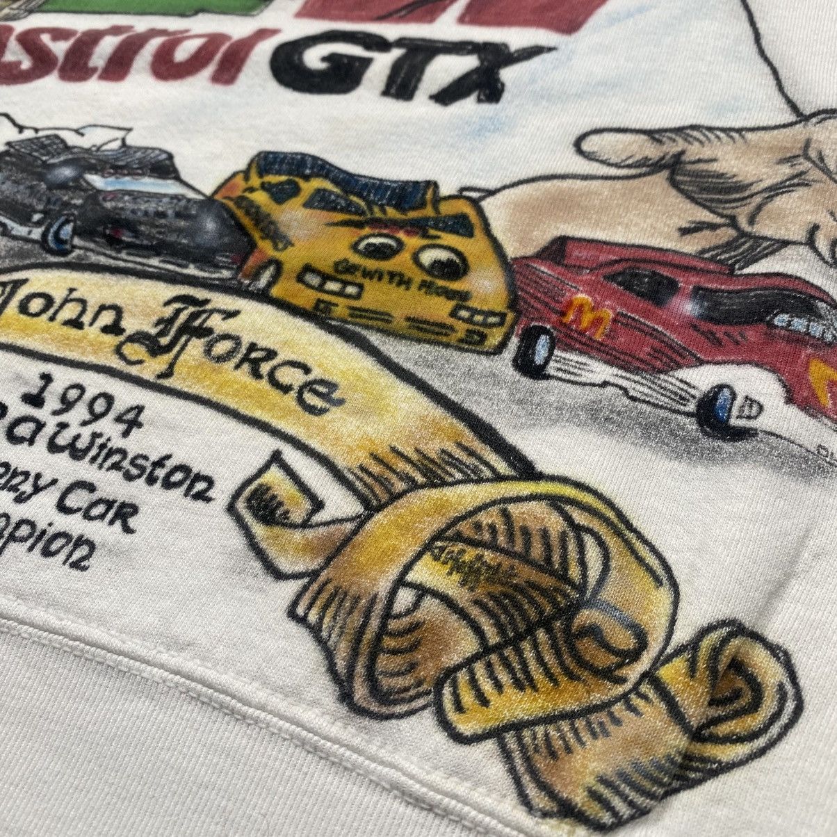 Other Vintage 90s 1994 Hand Paint Car Racing Crewneck Size US L / EU 52-54 / 3 - 3 Thumbnail
