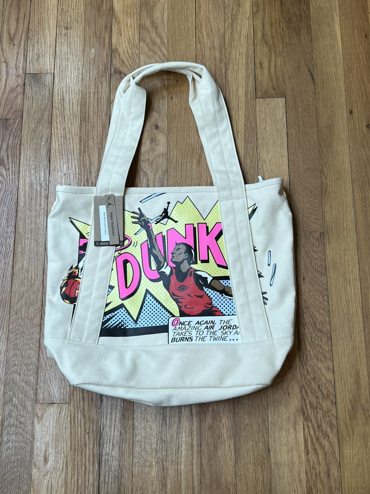 Jordan Brand Air Jordan DUNK Tote Bag MA0955-W2U Natural Beige Color 34L Size ONE SIZE - 6 Thumbnail