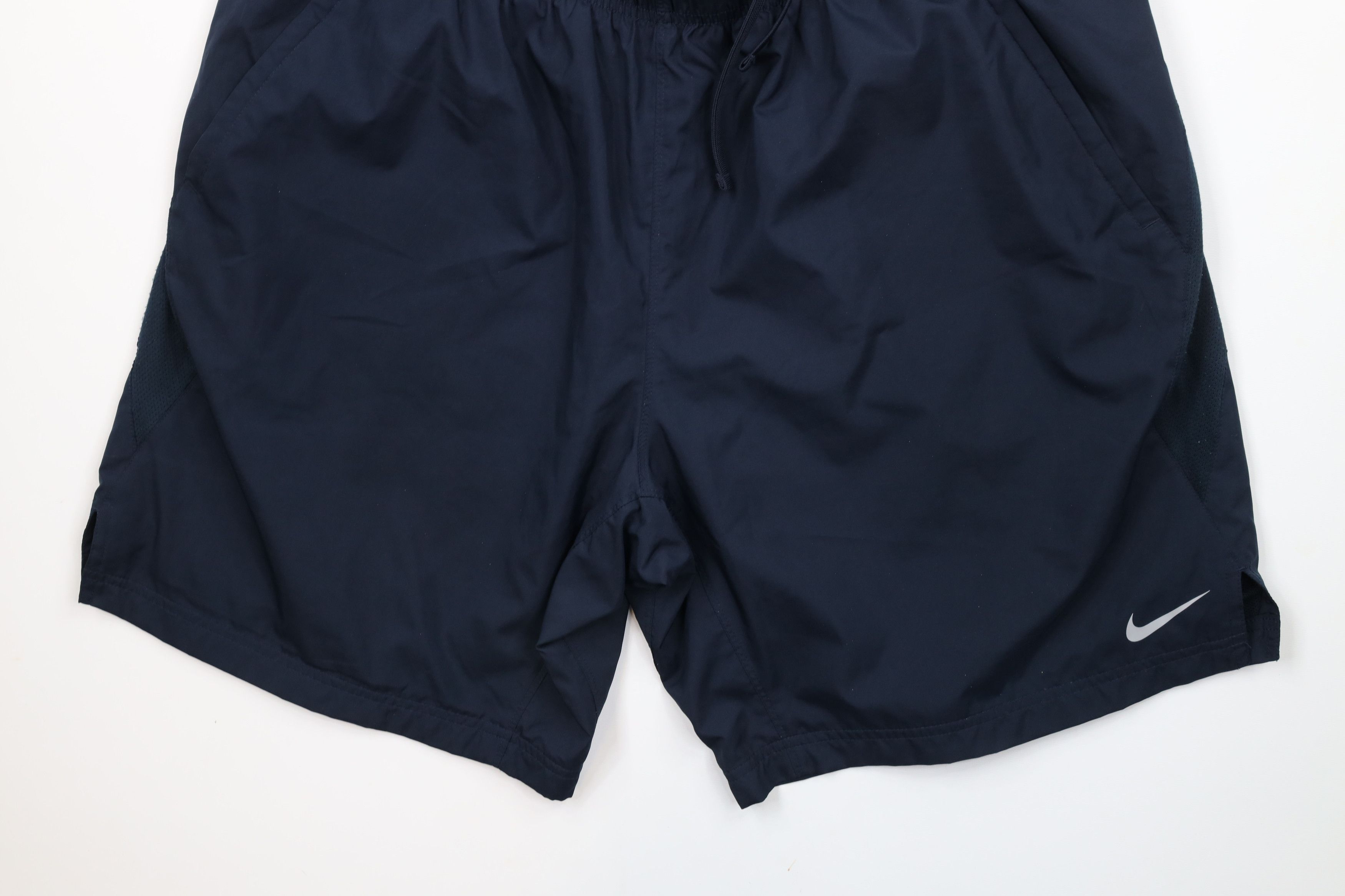 Nike × Vintage Vintage Nike Scott Mini Swoosh Lined Above Knee Shorts Blue Size US 38 / EU 54 - 4 Thumbnail